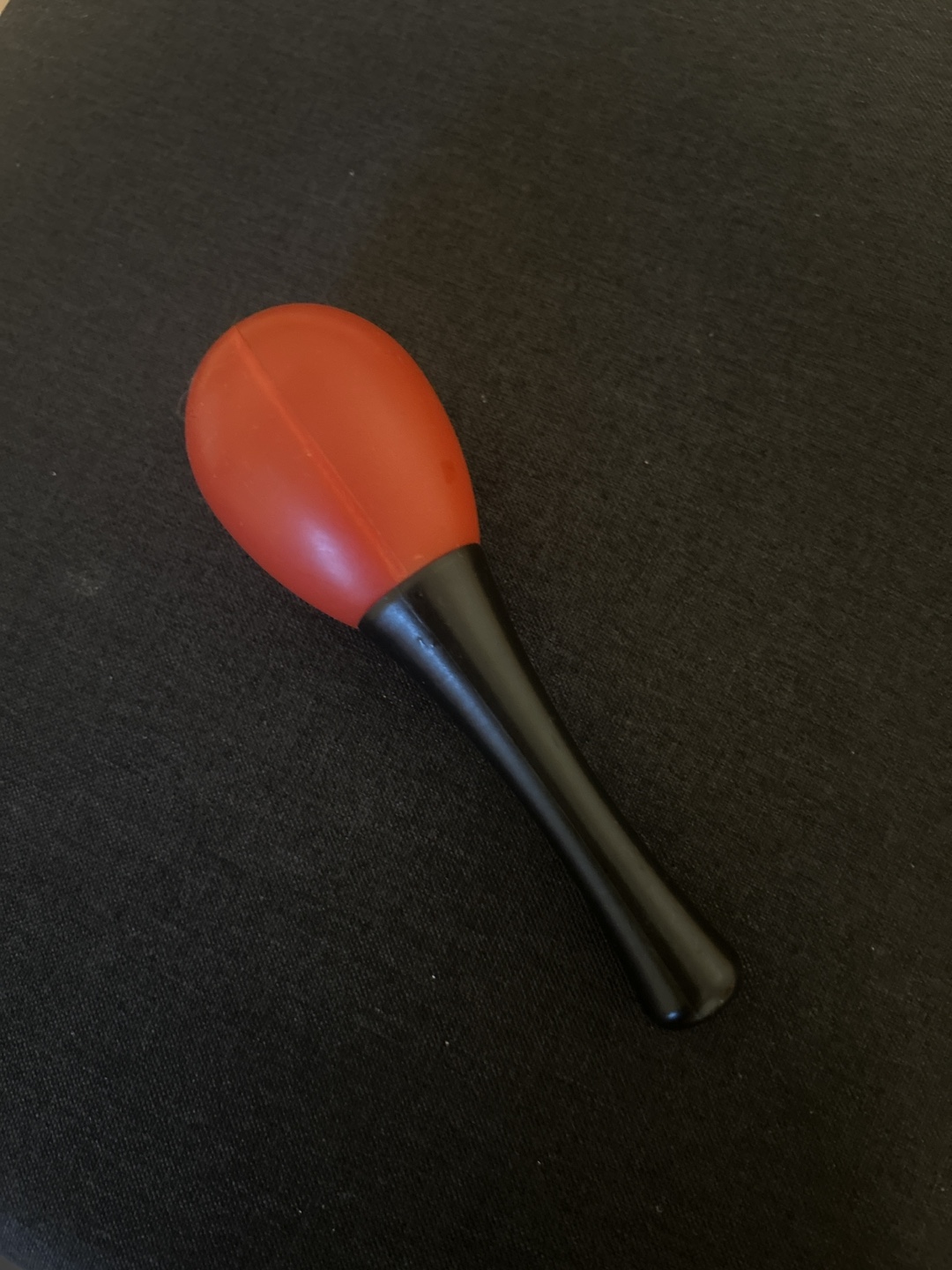 Red and Black Maraca Toy