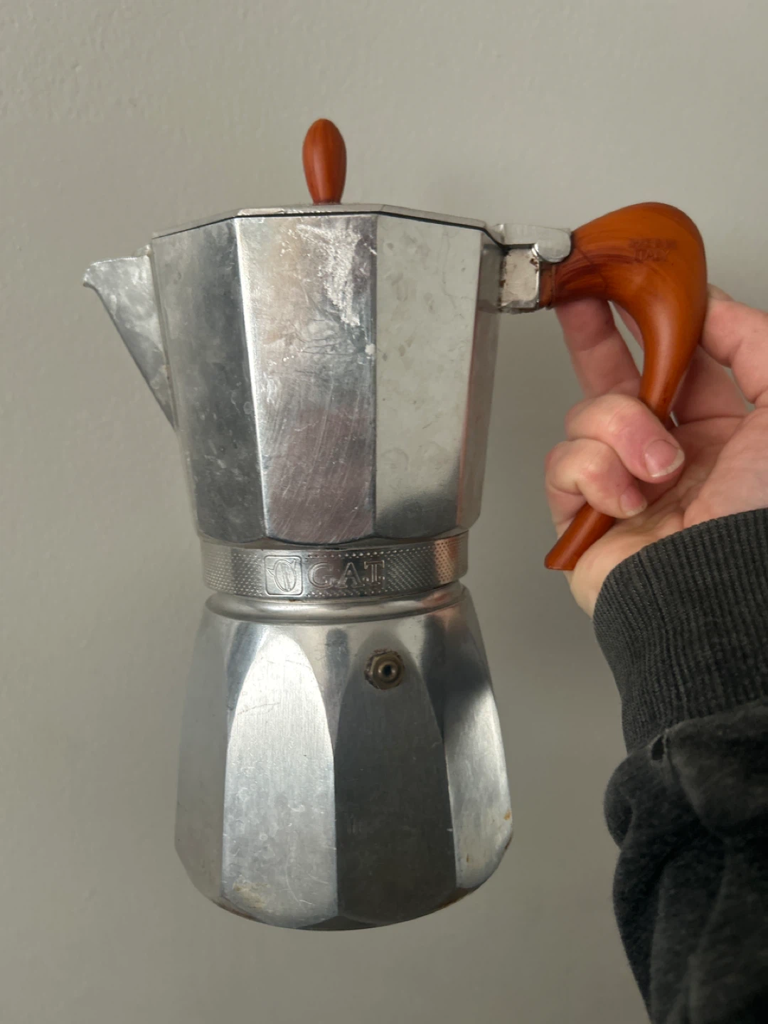 Moka Pot Coffee Maker - Aluminium - photo 4