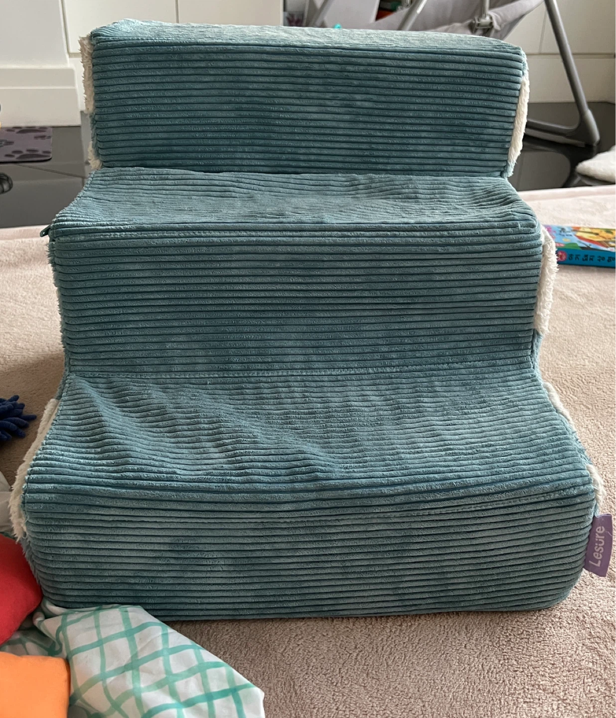 Pet Stairs- Blue Cloud Print - photo 2