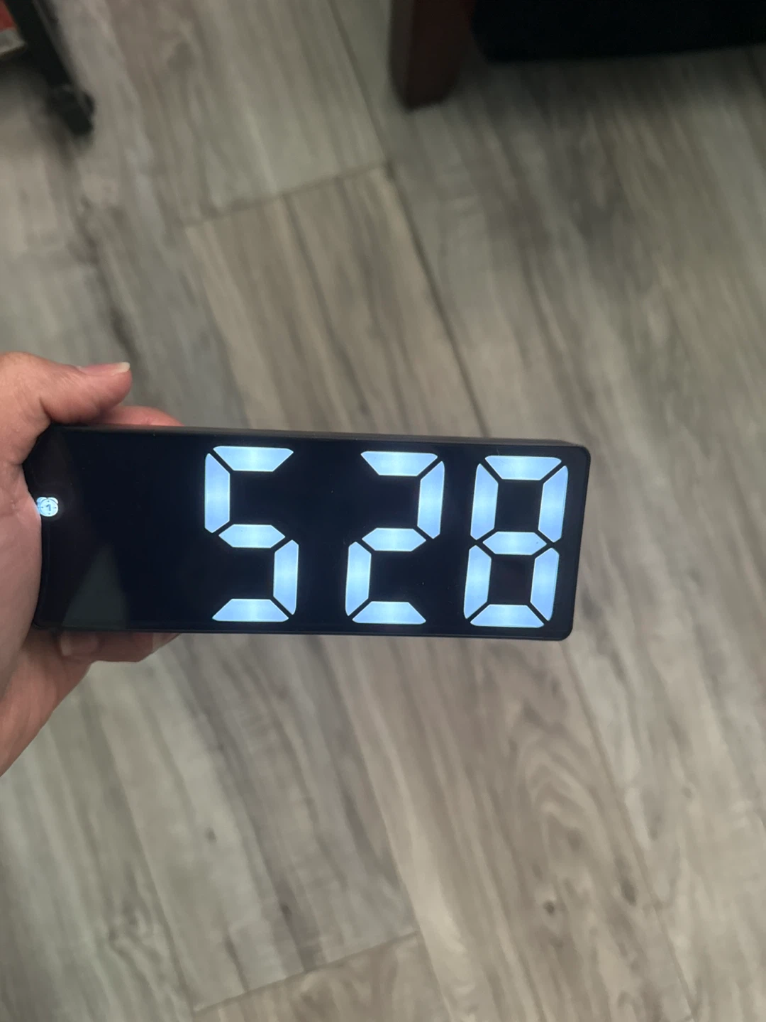 Digital Alarm Clock Mirror Display