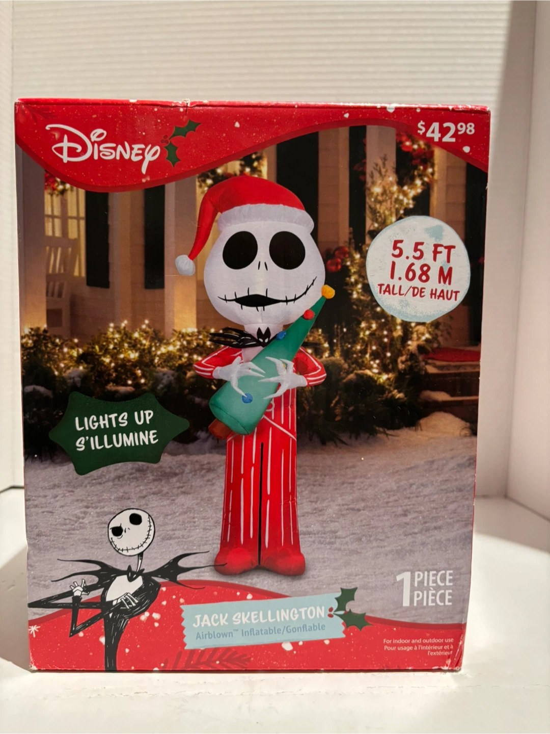 Disney Gemmy Jack Skellington Airblown Inflatable 5.5 FT