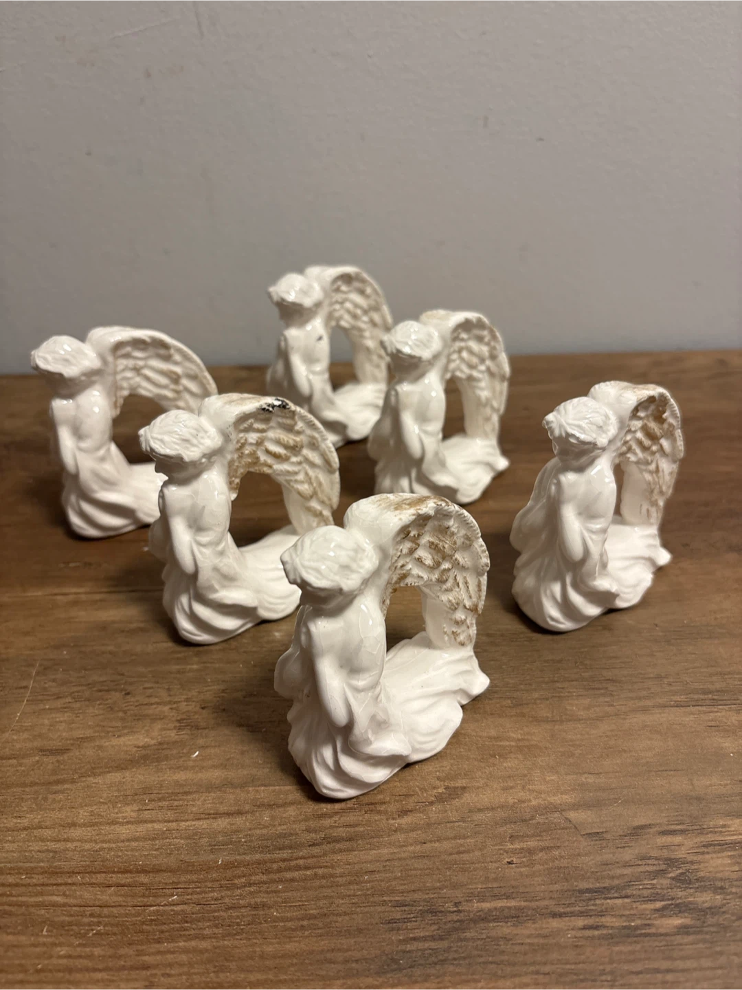 Set of 6 Angel Napkin Rings
