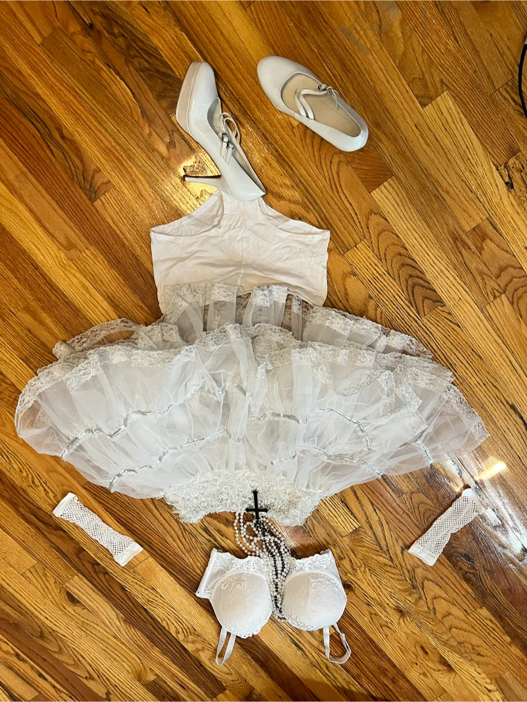 White Madonna Like a Virgin Costume Set - photo 5