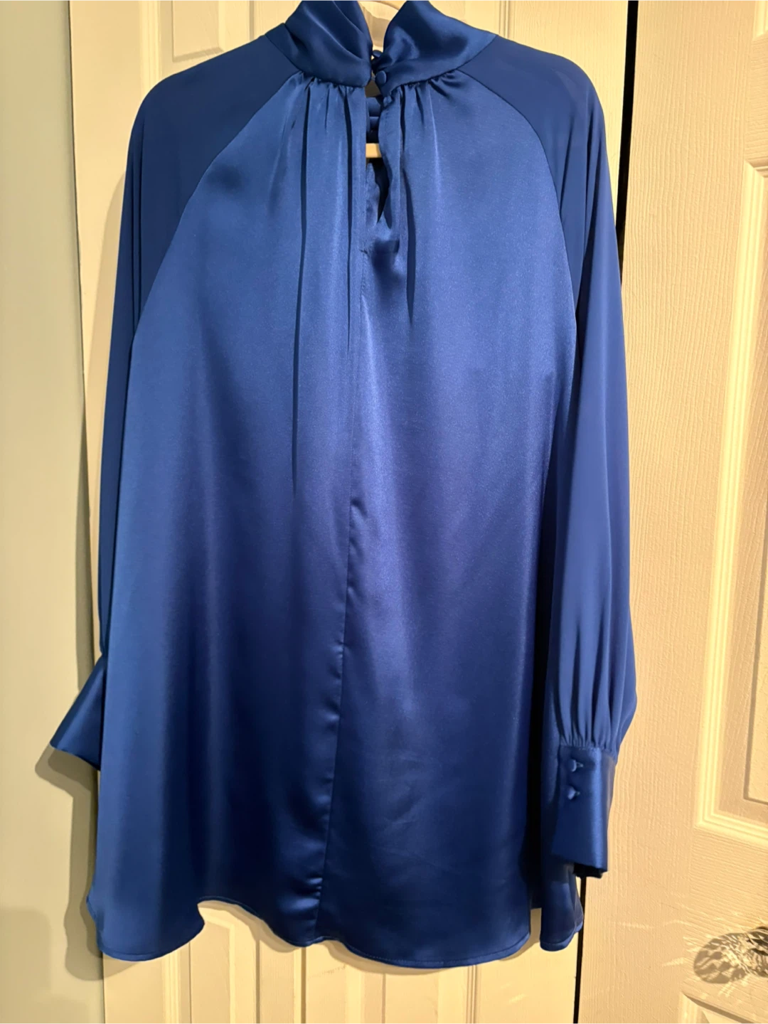 Blue Satin mini dress - photo 2