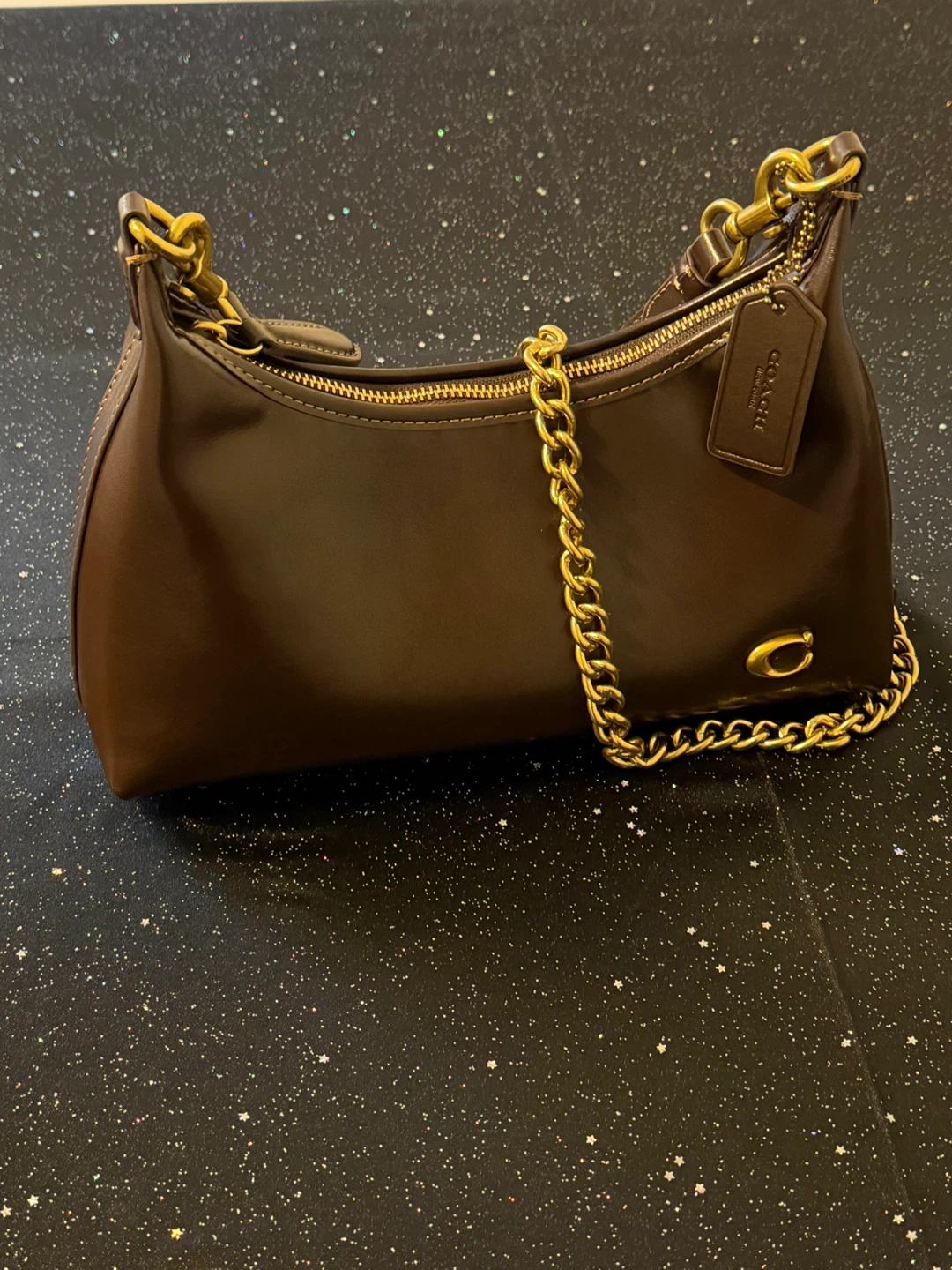 Coach Brown Leather Shoulder Bag