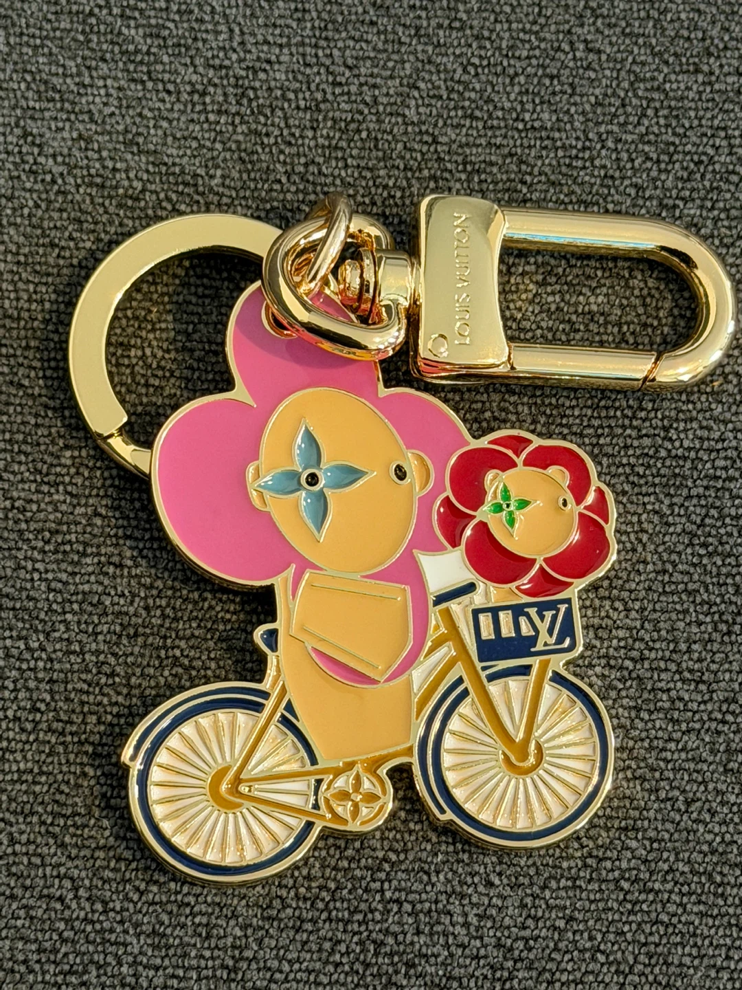 Louis Vuitton "Viviennne" Keychain Charm