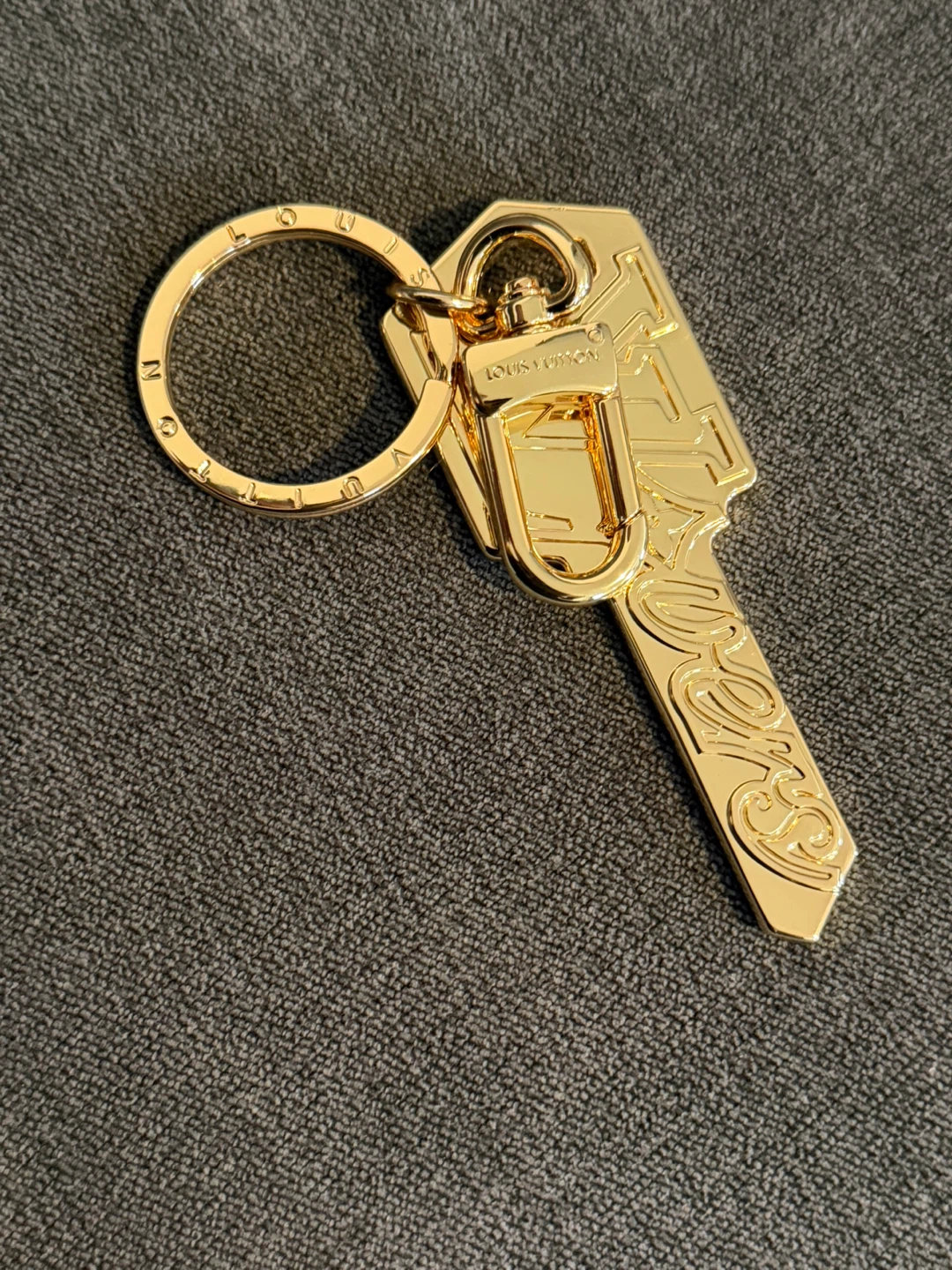 Louis Vuitton Key Charm Keychain Gold