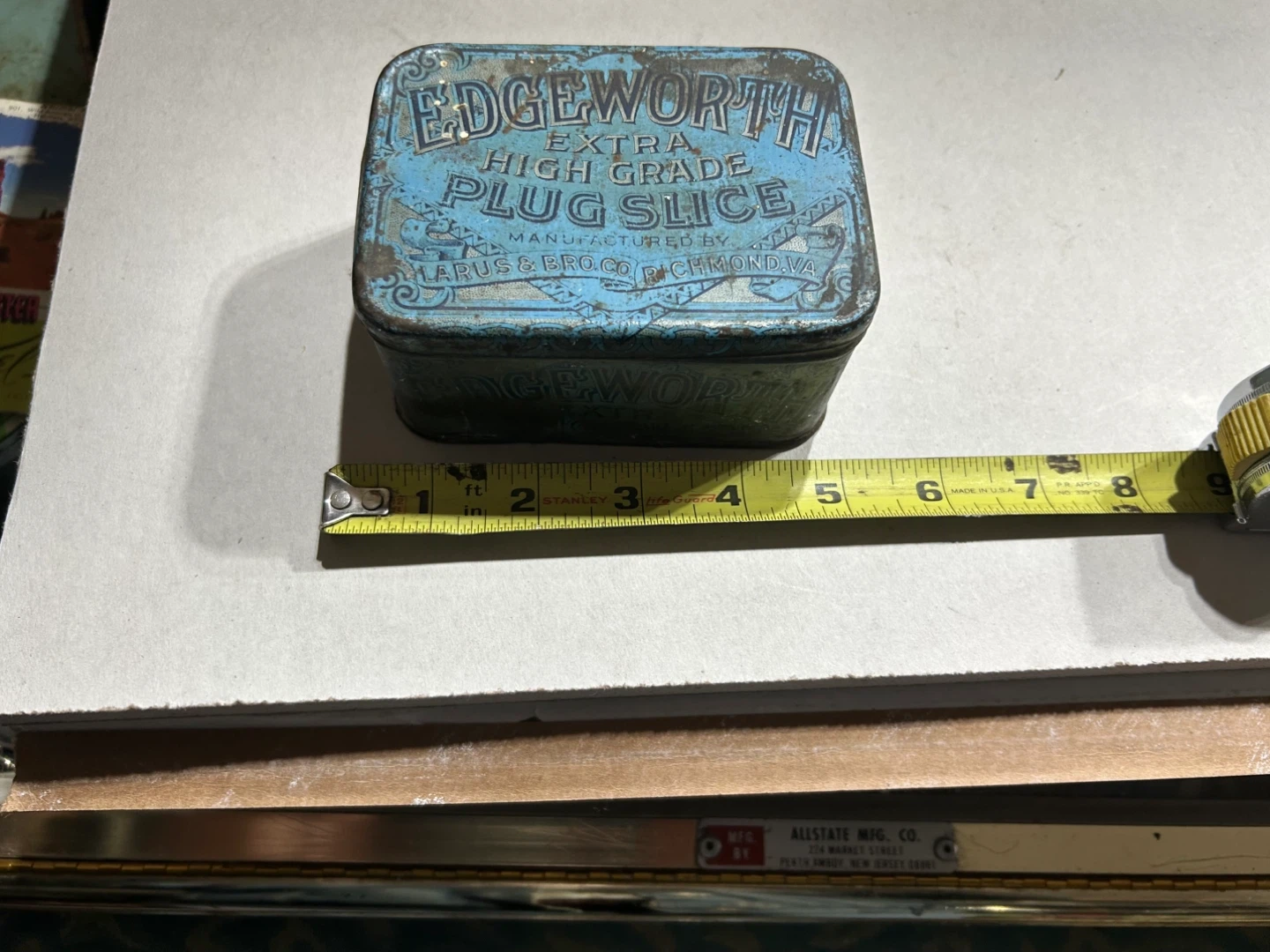 Edgeworth Extra High Grade Plug Slice Tin