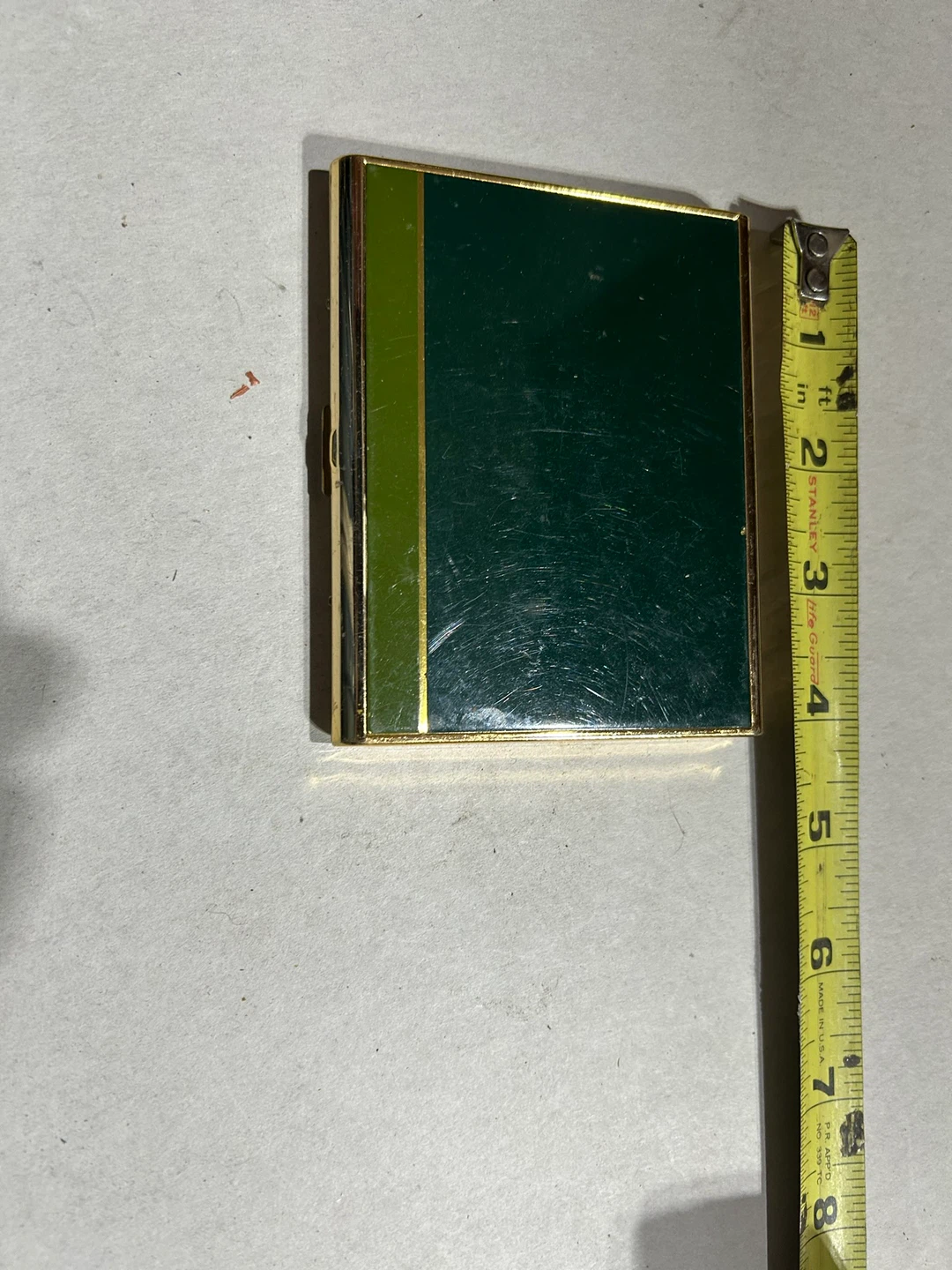 Vintage Gold Tone Compact Case
