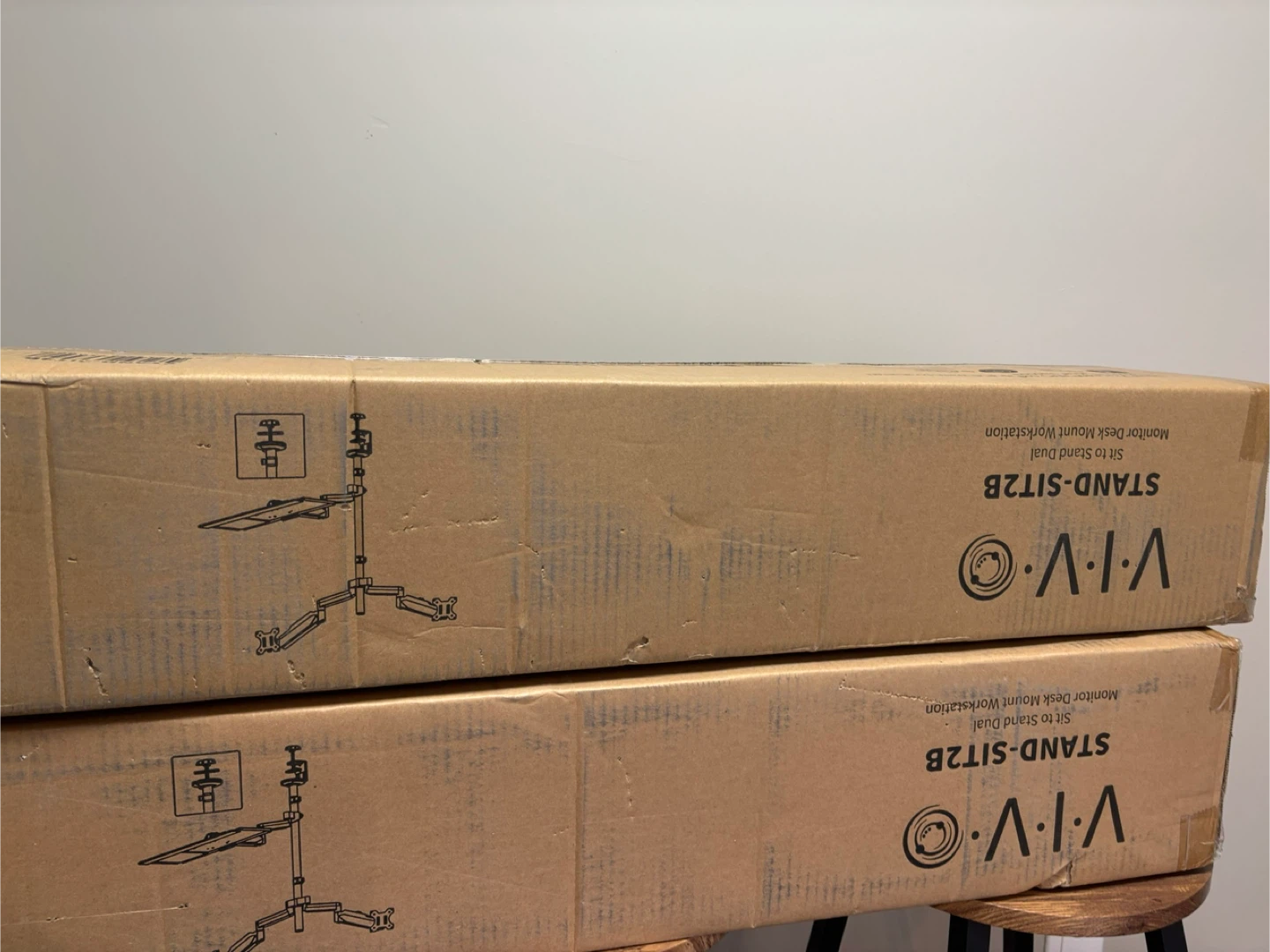 VIVO dual monitor sit-stand workstation - photo 2