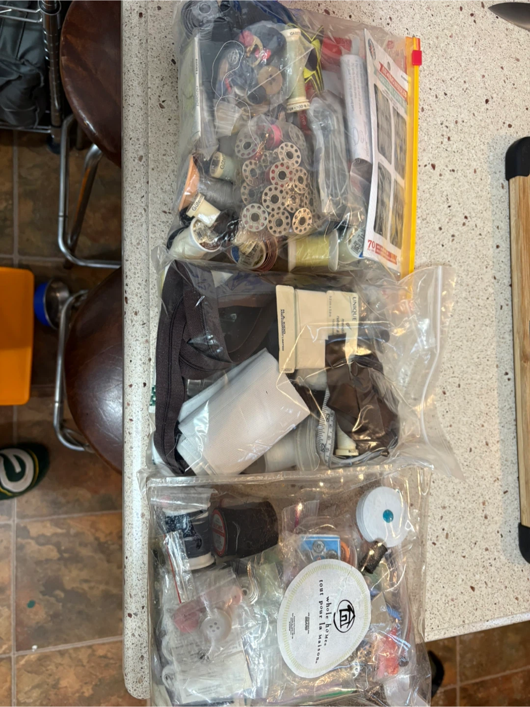 Big Supply of Various Sewing Items (3 Bags)