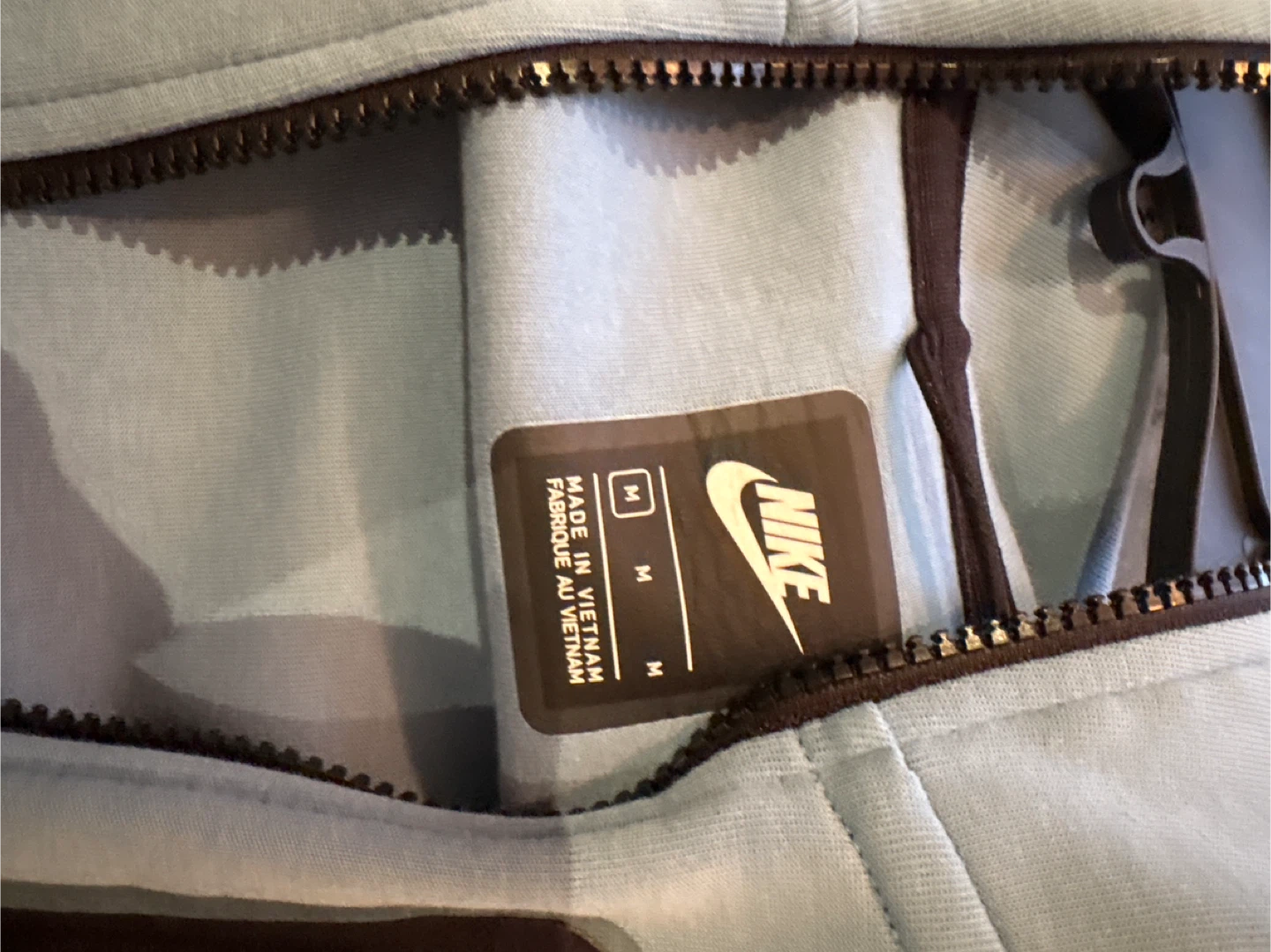 Nike Tech Fleece Full Zip Hoodie - Light Blue - Size Medium - photo 2