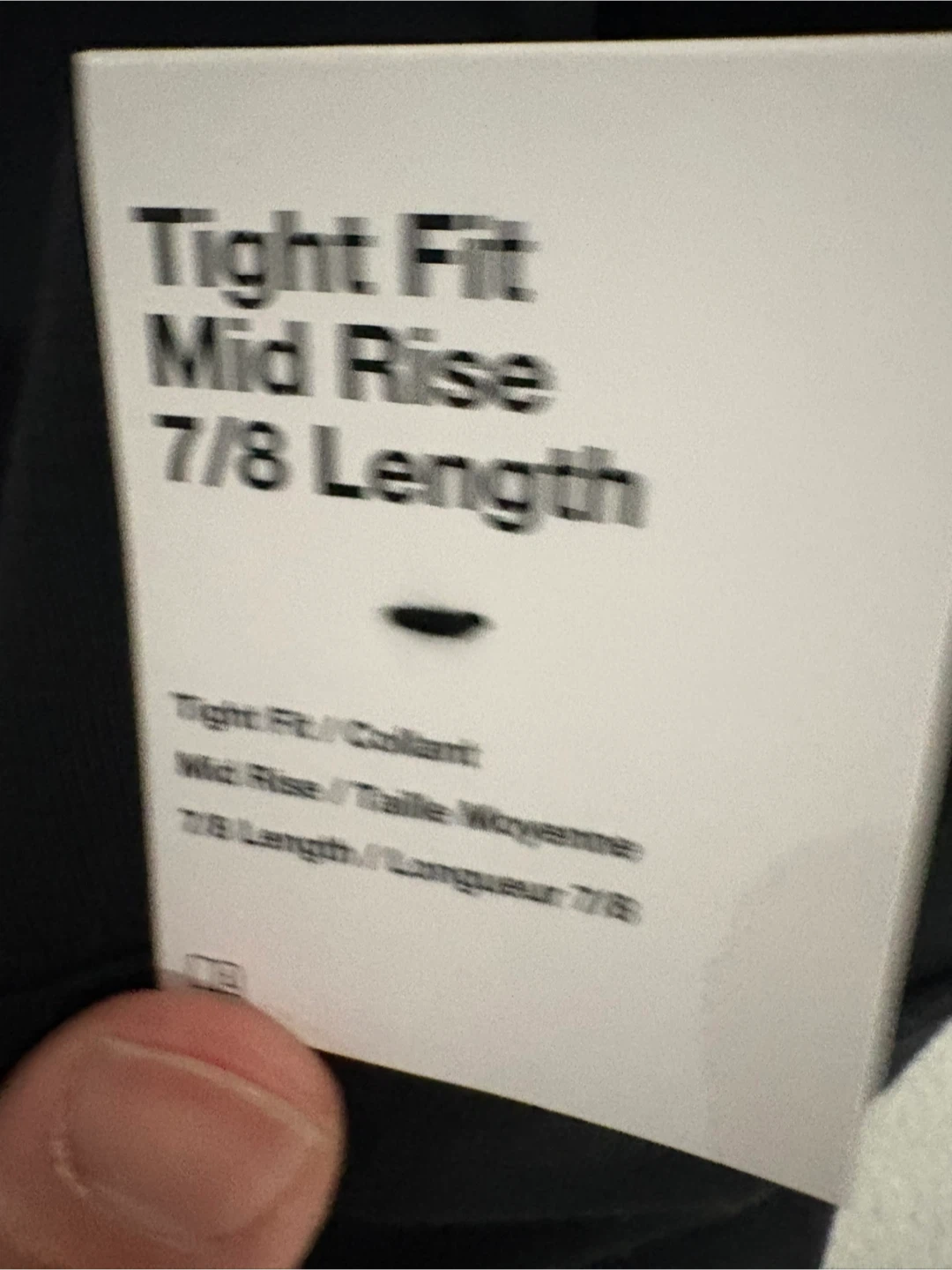 Nike Women's Black Tight Fit Mid Rise 7/8 Length Leggings - photo 2