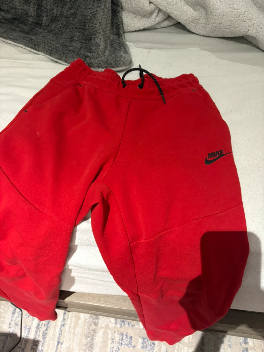 Nike Tech Fleece Red Joggers Pants - photo 2