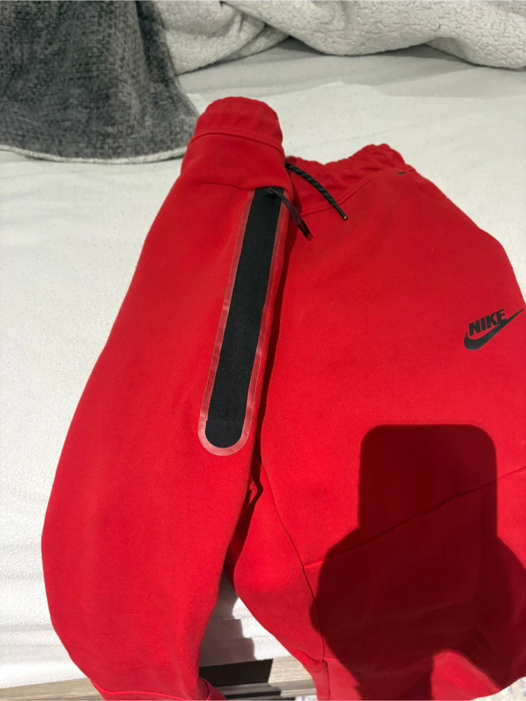 Nike Tech Fleece Red Joggers Pants