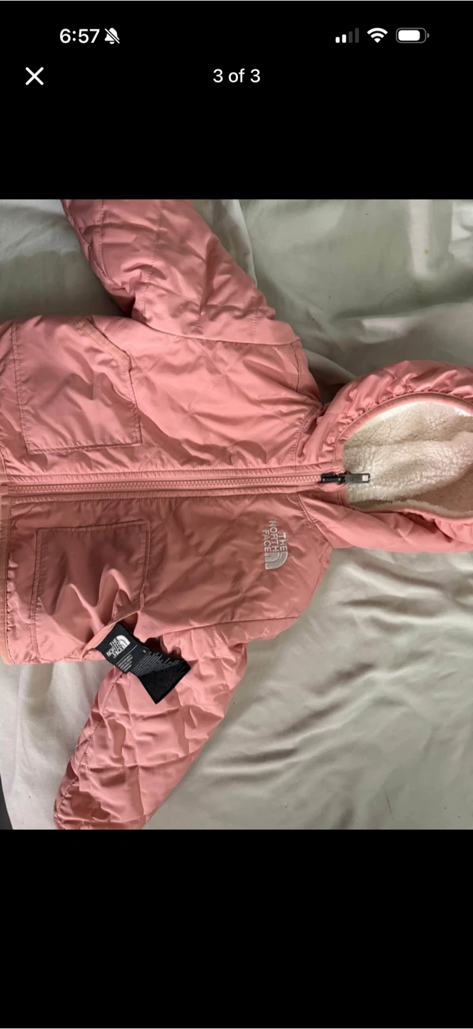 The North Face Reversible Pink Fleece Jacket
