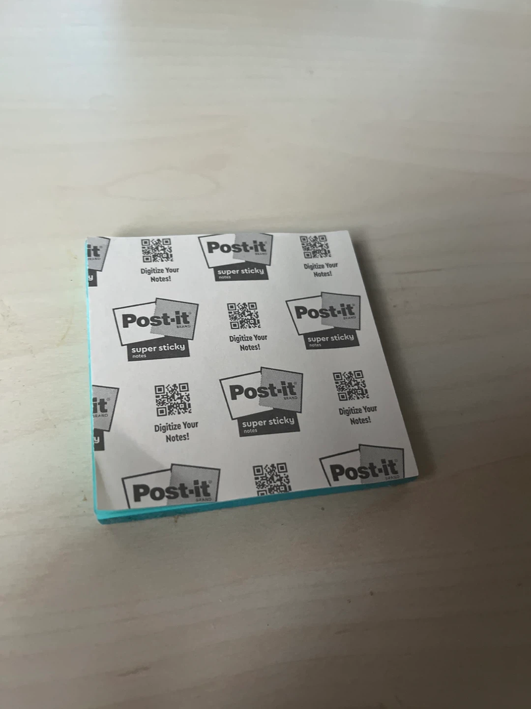 Blue Post-it Super Sticky Notes