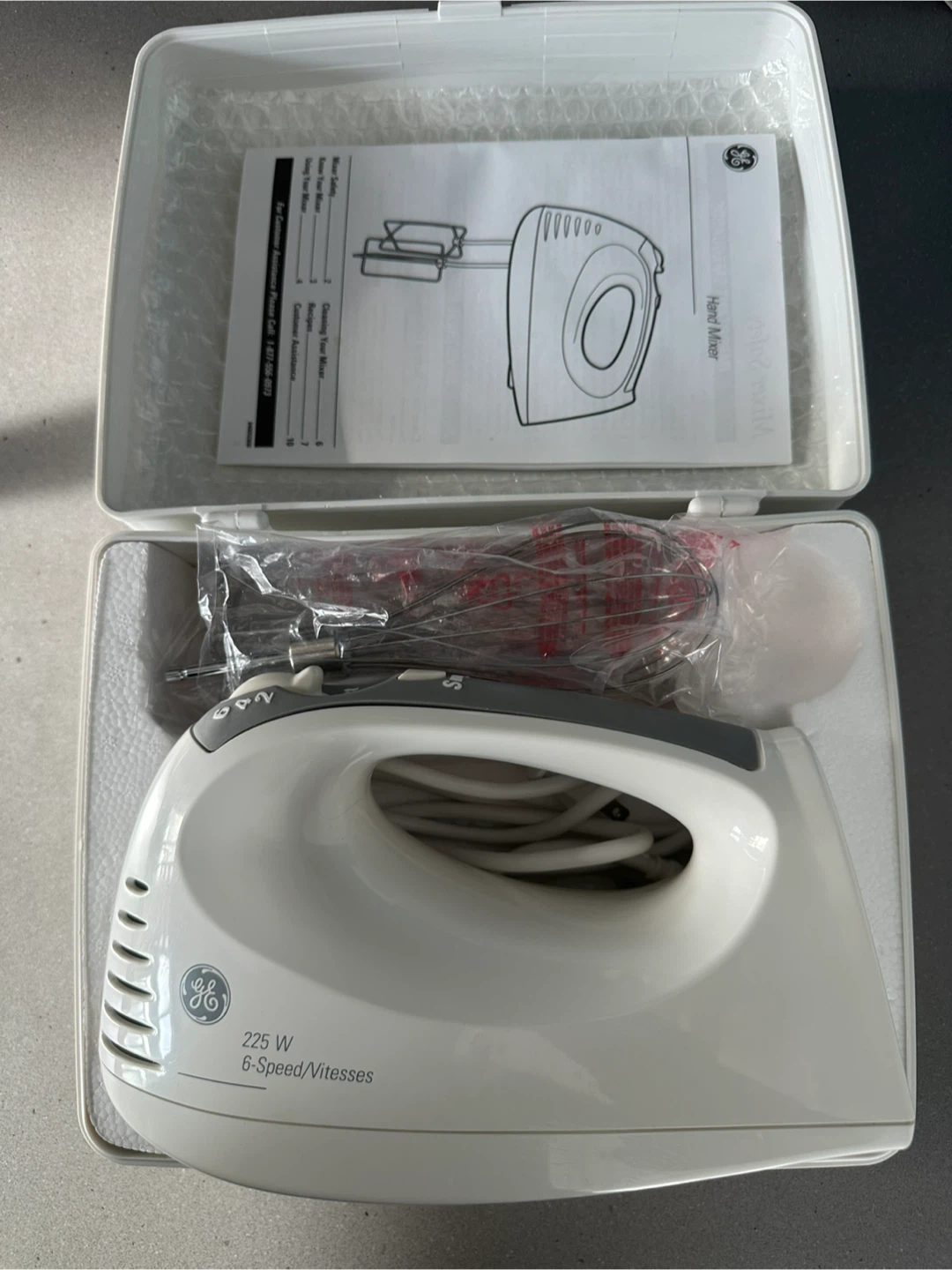 GE 6-Speed Hand Mixer with Attachments - photo 4