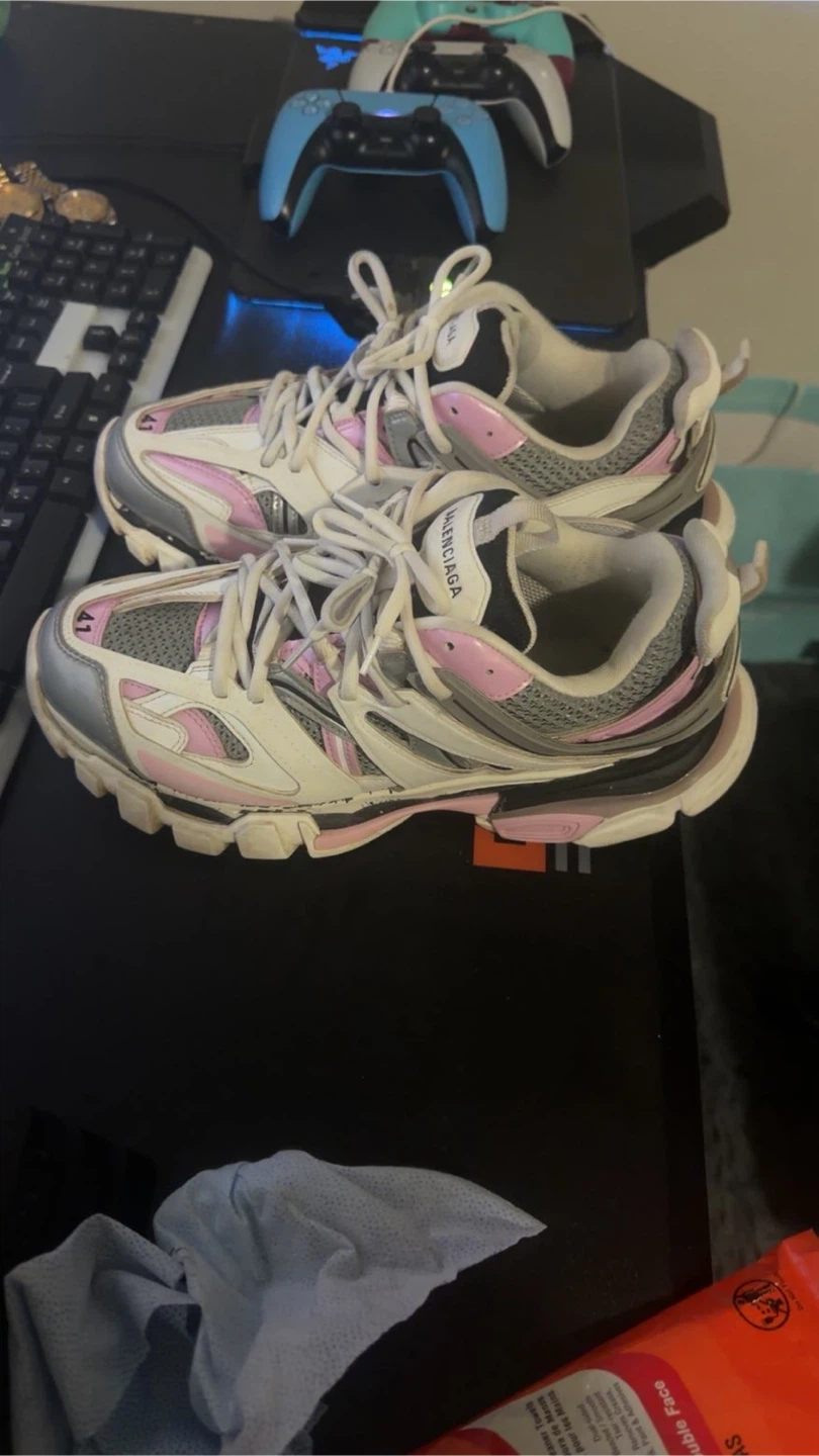 Balenciaga Track Sneakers White Pink Grey Size 41 - photo 4