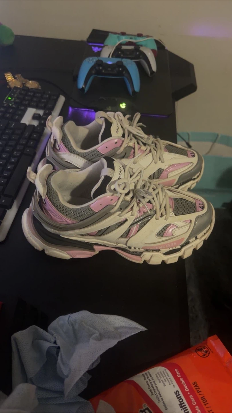 Balenciaga Track Sneakers White Pink Grey Size 41 - photo 2