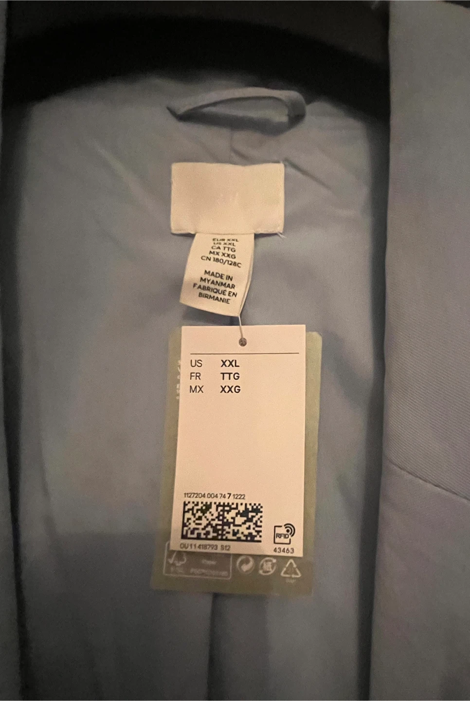 H&M Light Blue Double-Breasted Blazer - photo 5