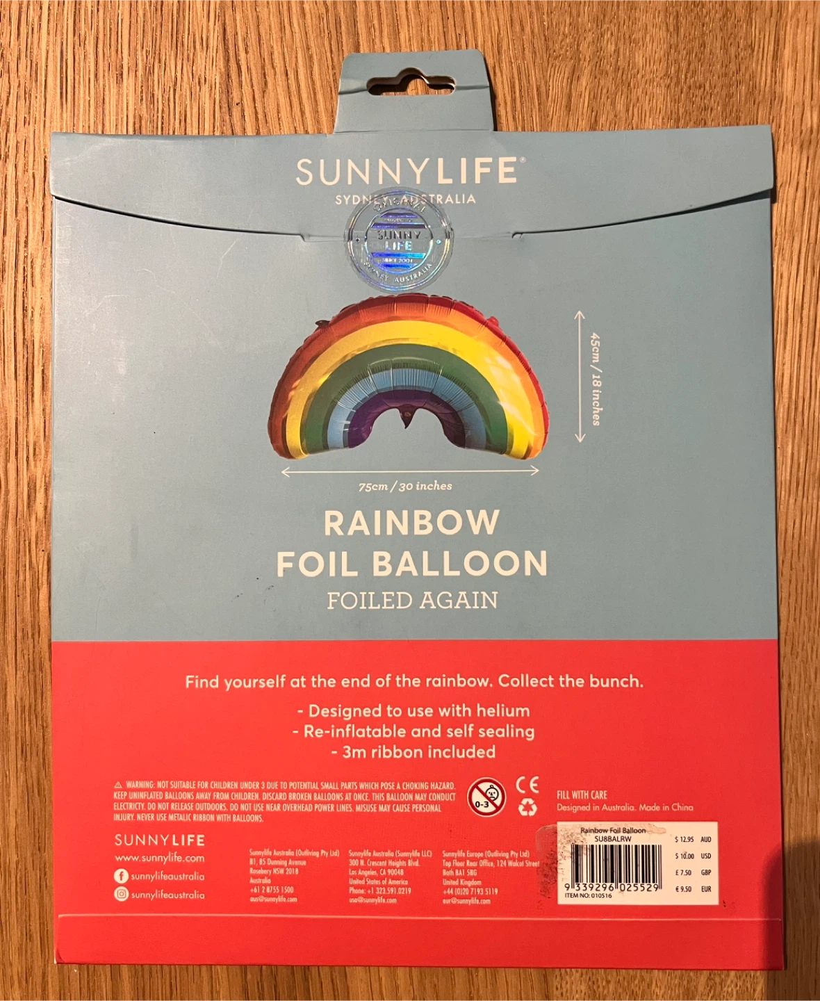 Sunnylife Rainbow Foil Balloon - photo 2