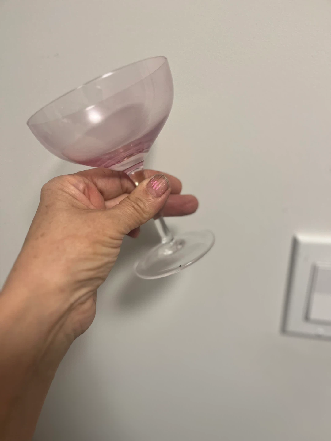 Set of 10 Coloured Coupe Glasses