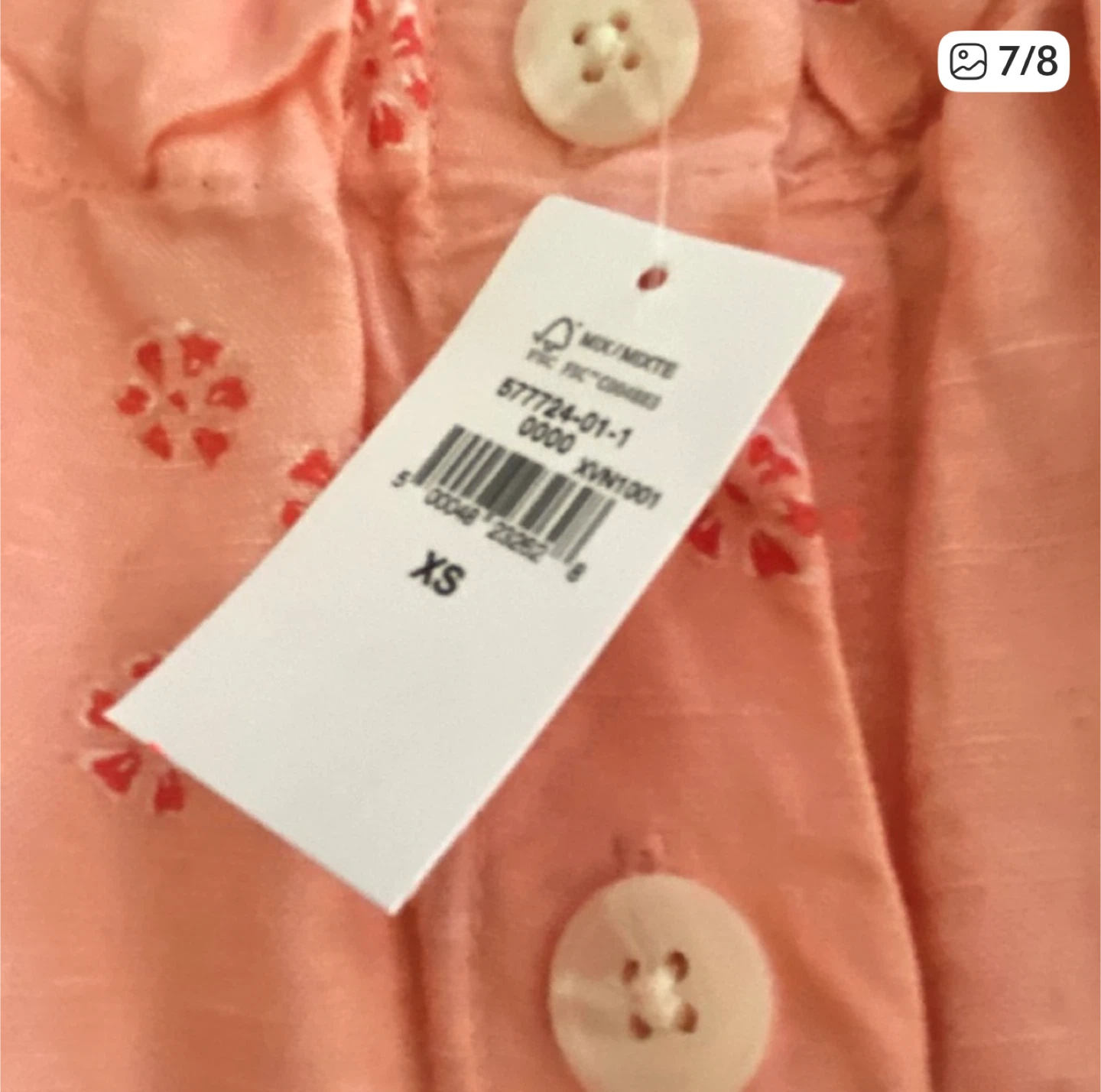 Gap linen peachy Floral Tank Top XS - photo 4