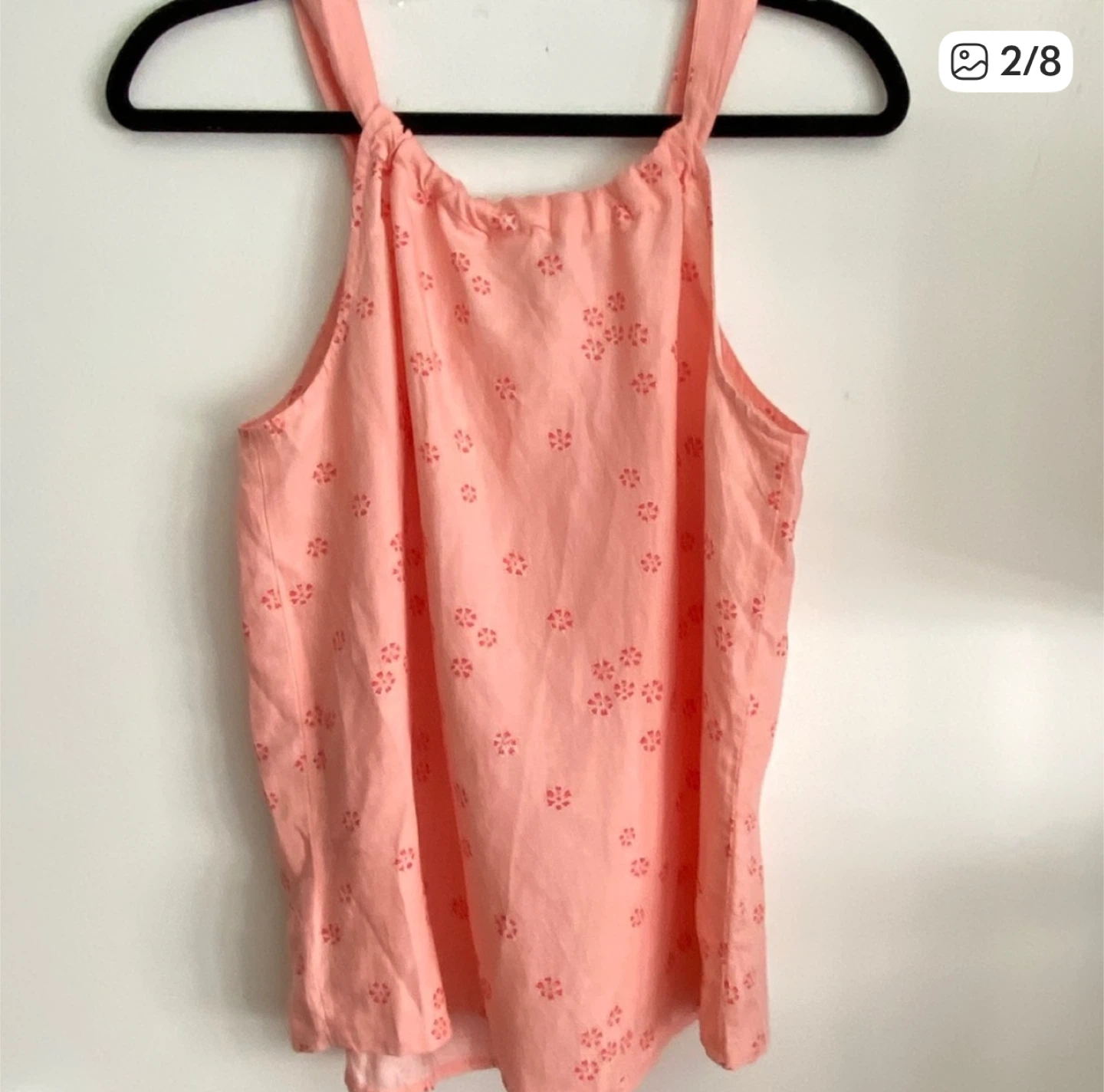 Gap linen peachy Floral Tank Top XS - photo 2