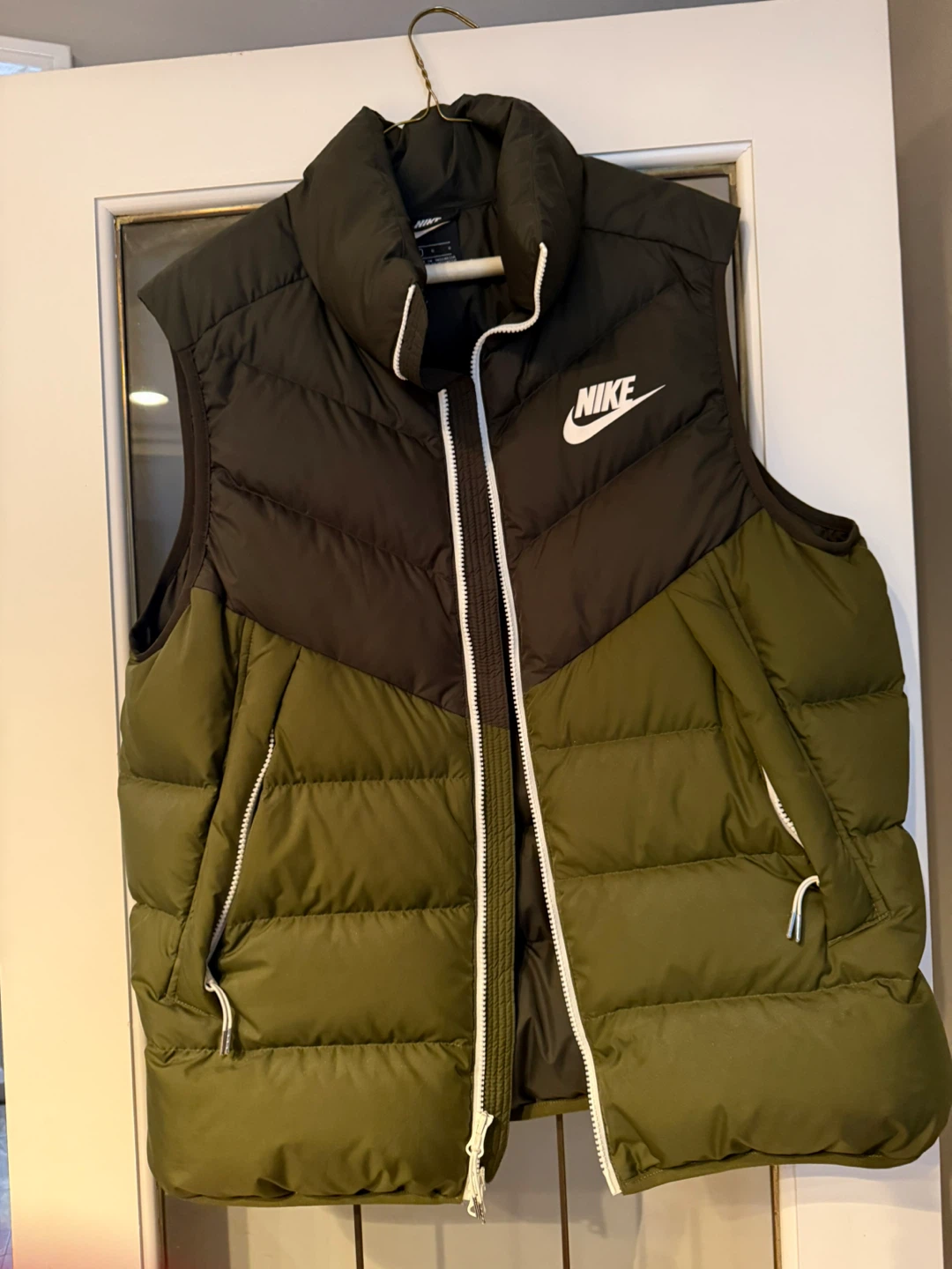 Men’s Nike Puffer Vest - Olive/Black - NEW Not sold anymore