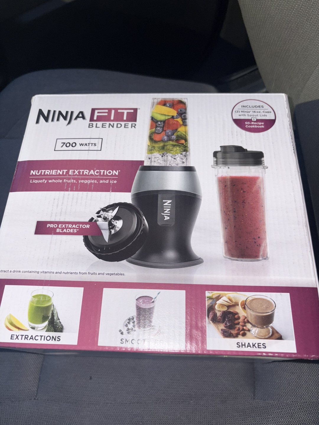 Ninja Fit Blender 700 Watts with 2 Cups and Cookbook