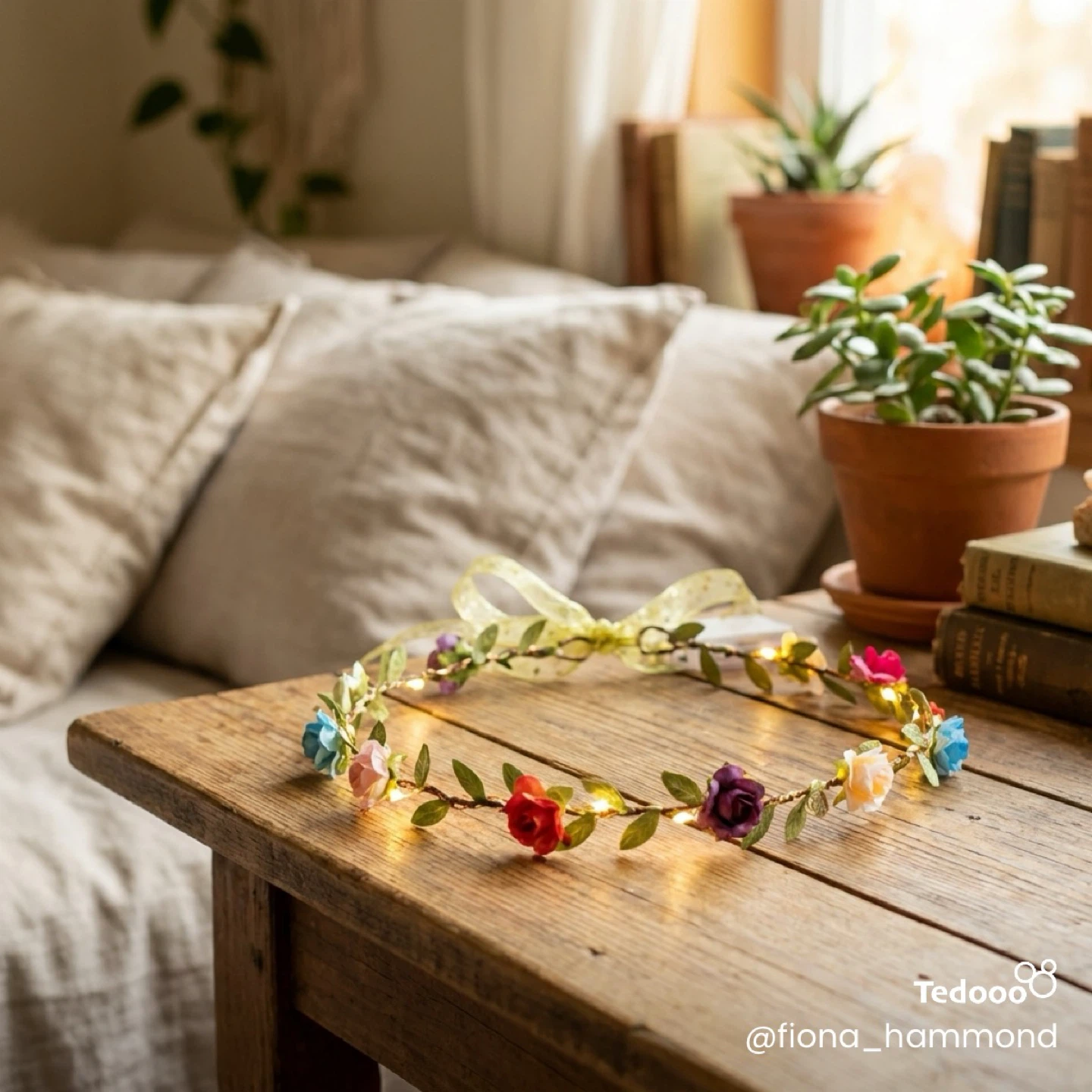 Light-Up Flower Crowns with Ribbons - photo 4