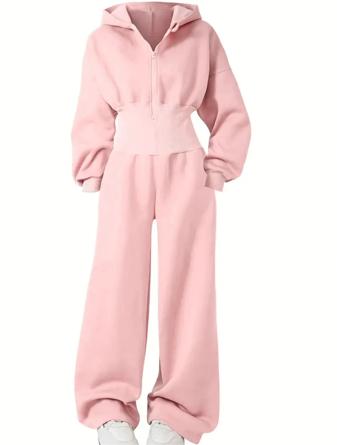New Pink Jumpsuit Zip-Up Hoodie - photo 2