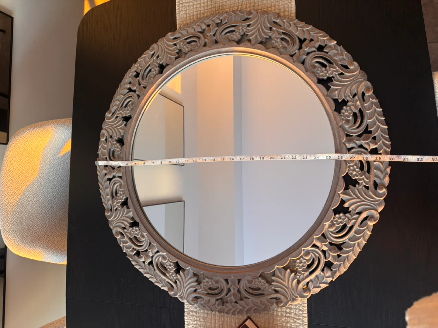 Decorative Wall Mirror - Ornate Carved Frame