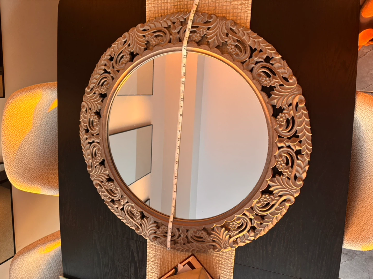 Decorative Wall Mirror - Ornate Carved Frame - photo 2