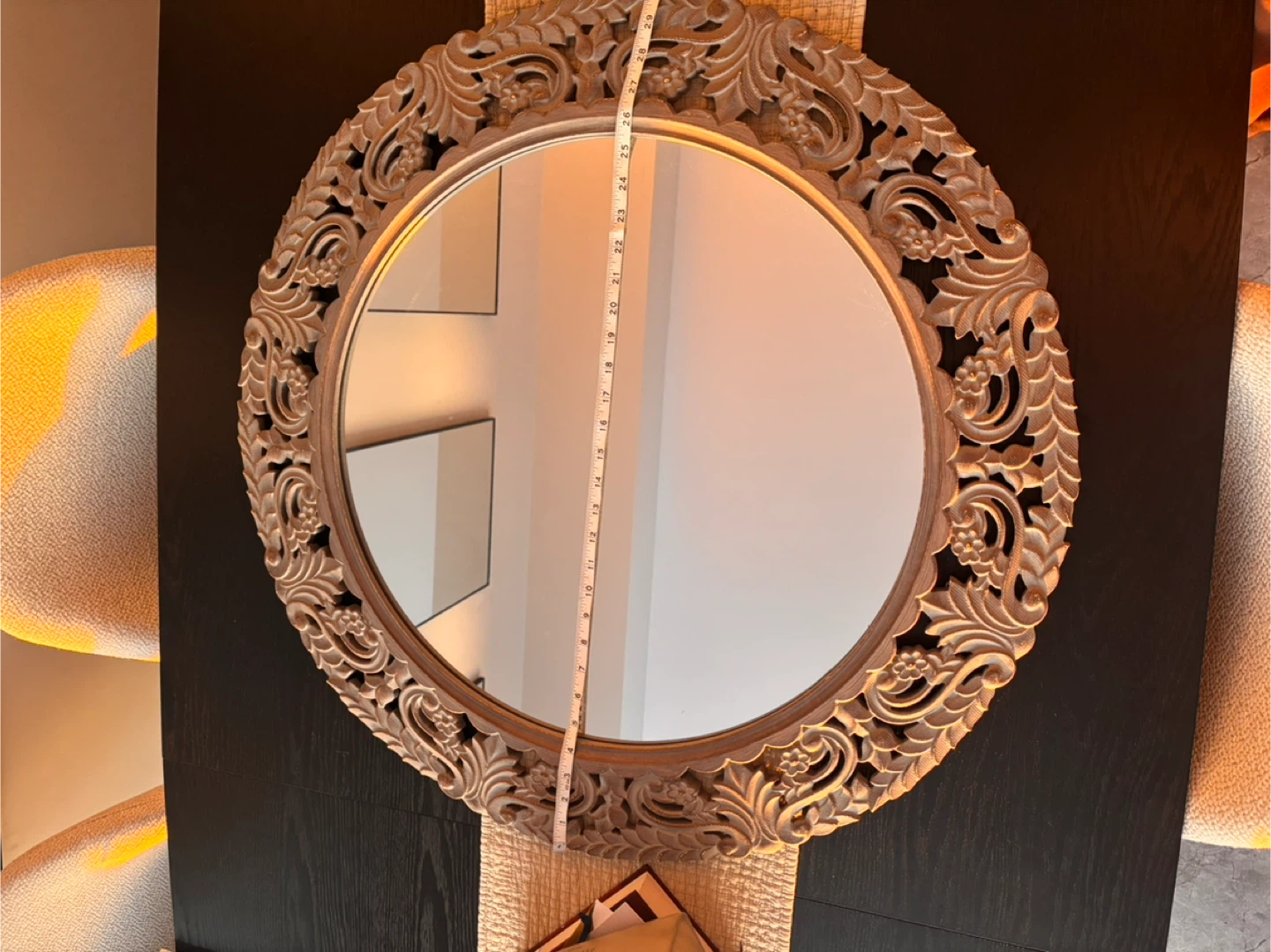 Decorative Wall Mirror - Ornate Carved Frame - photo 3