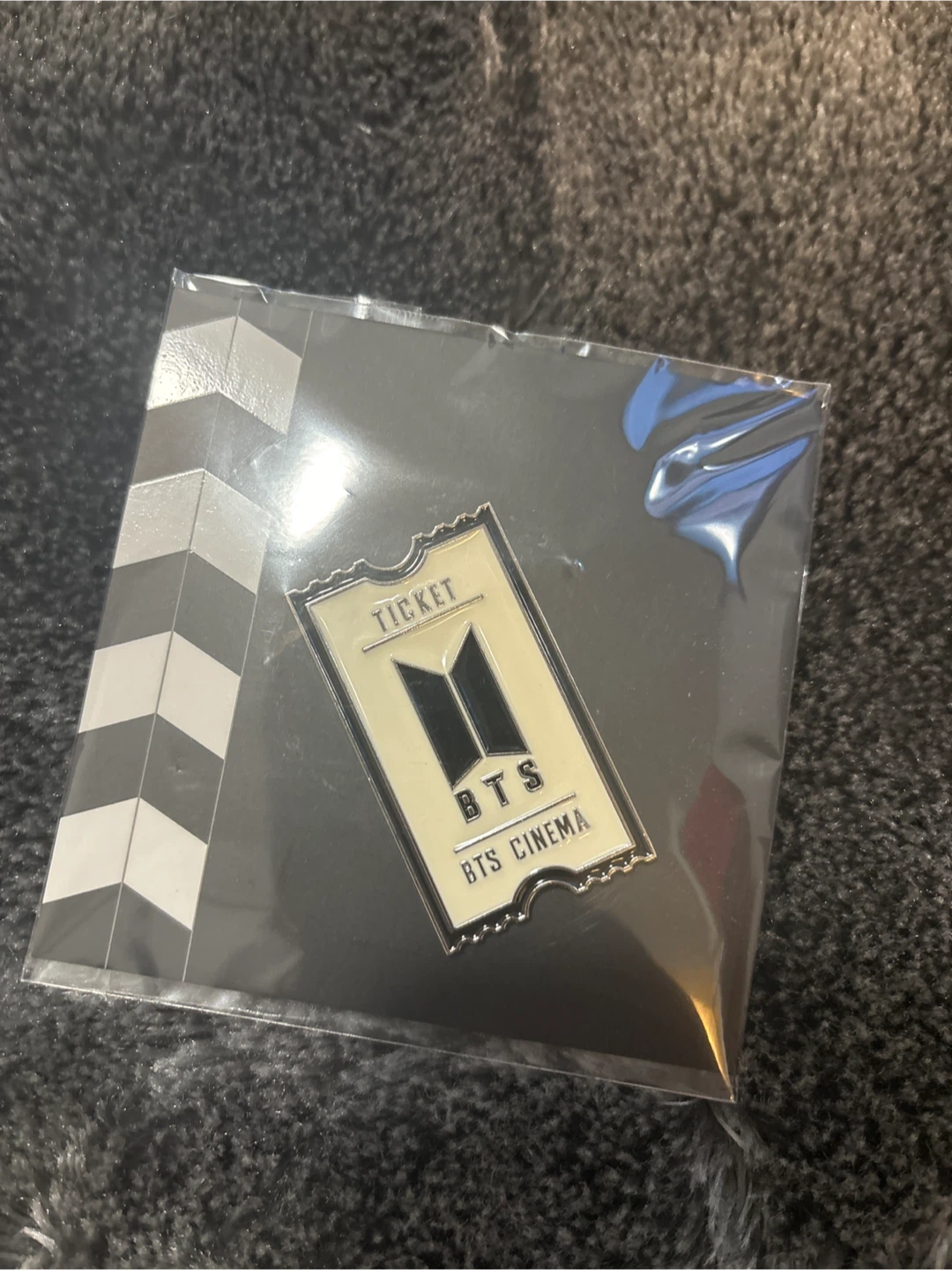 BTS Cinema Ticket Enamel Pin