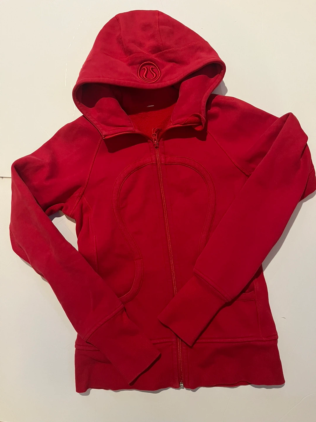 Lululemon Red Zip-Up Hoodie