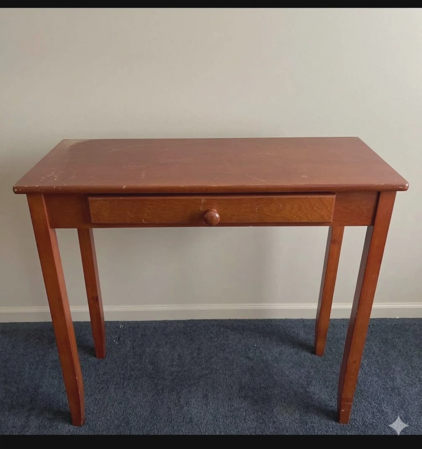 Small Wooden Desk with Drawer