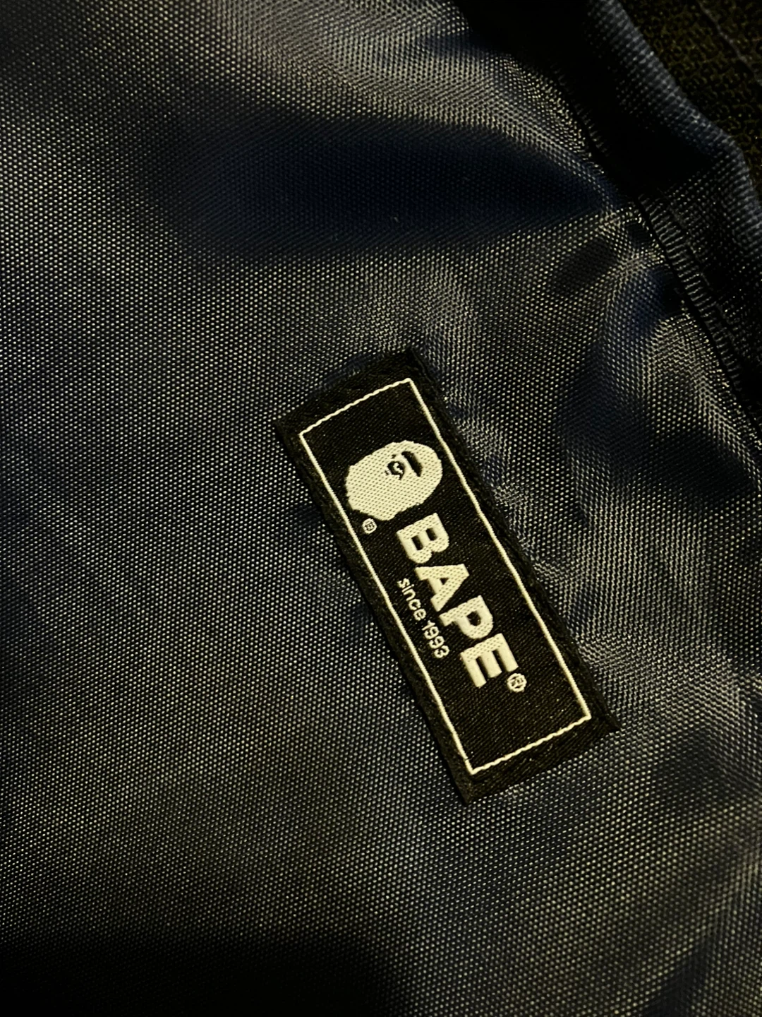 BAPE Navy Ape Head Sling Bag - photo 5