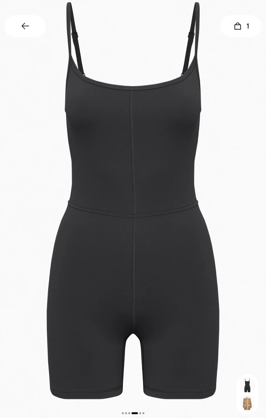 ARITZIA Freestyle Divinity 5” Romper - Black L - photo 5