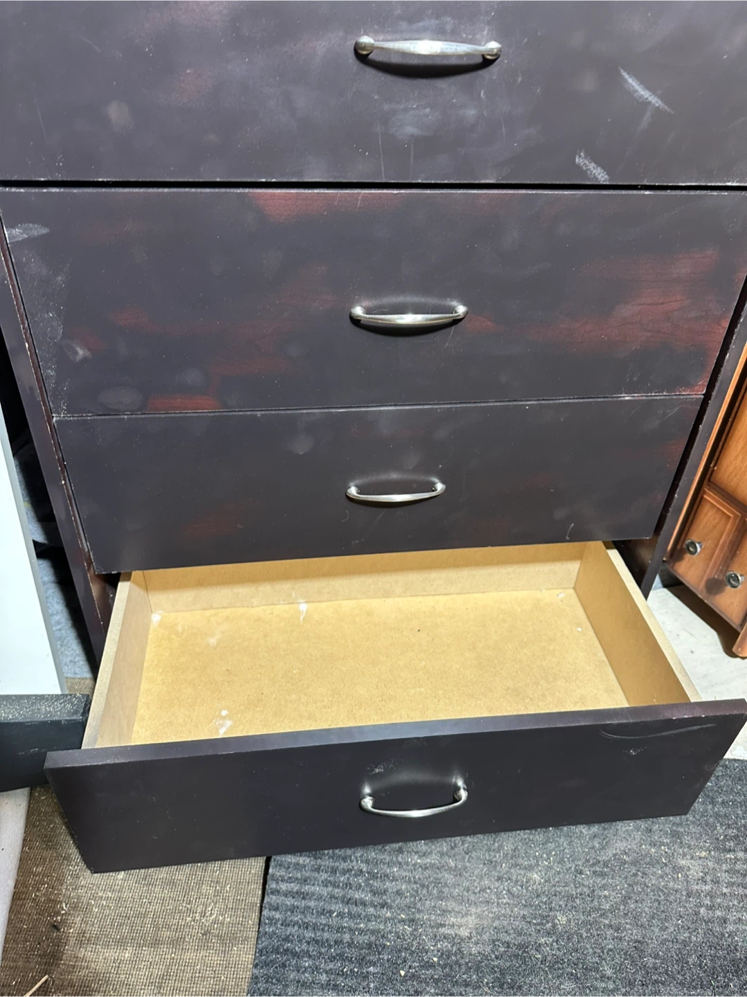 Dark Brown 5-Drawer Dresser - photo 3