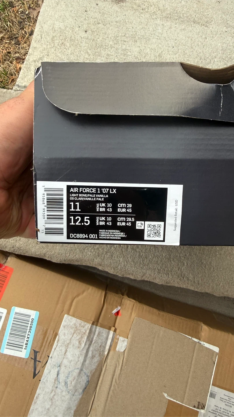 Nike Air Force 1 '07 LX Light Bone/Pale Vanilla Men's Size 11