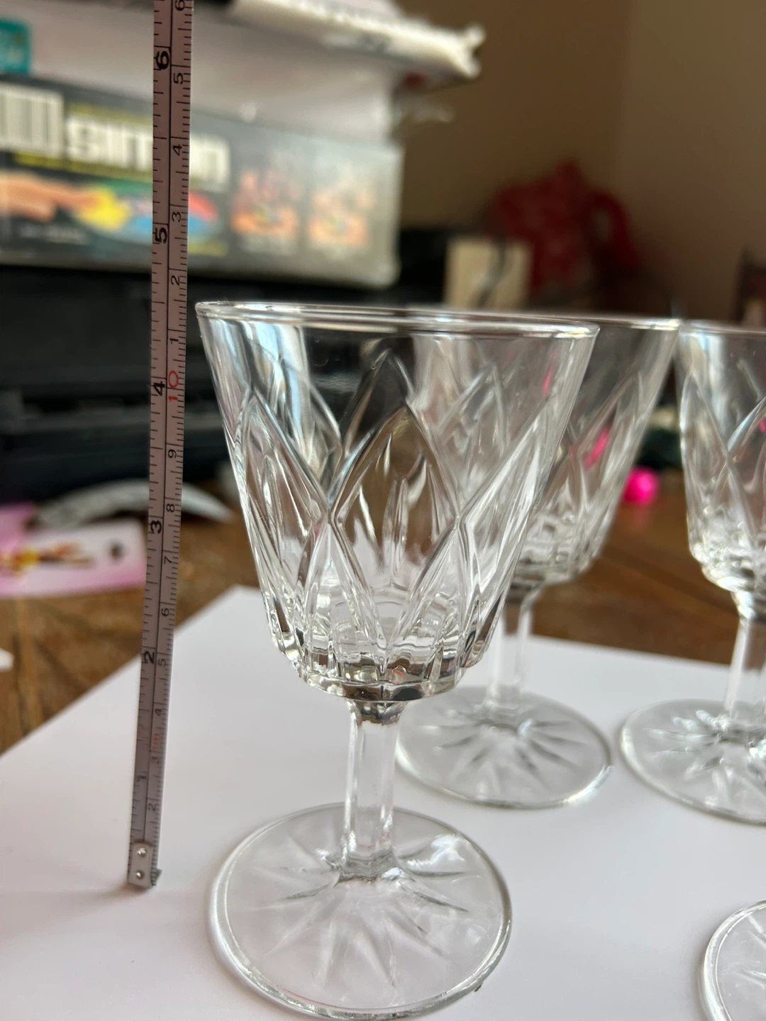 Set of 4 Cut Crystal Glasses - photo 2