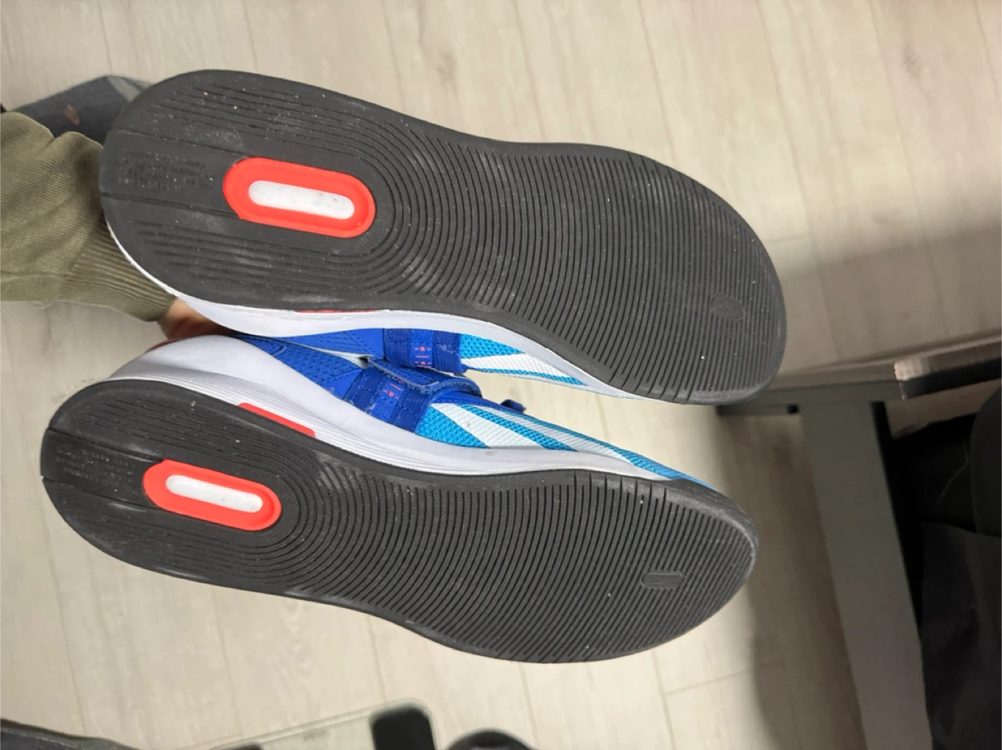 Reebok Blue & White Weightlifting Shoes - Size 12
