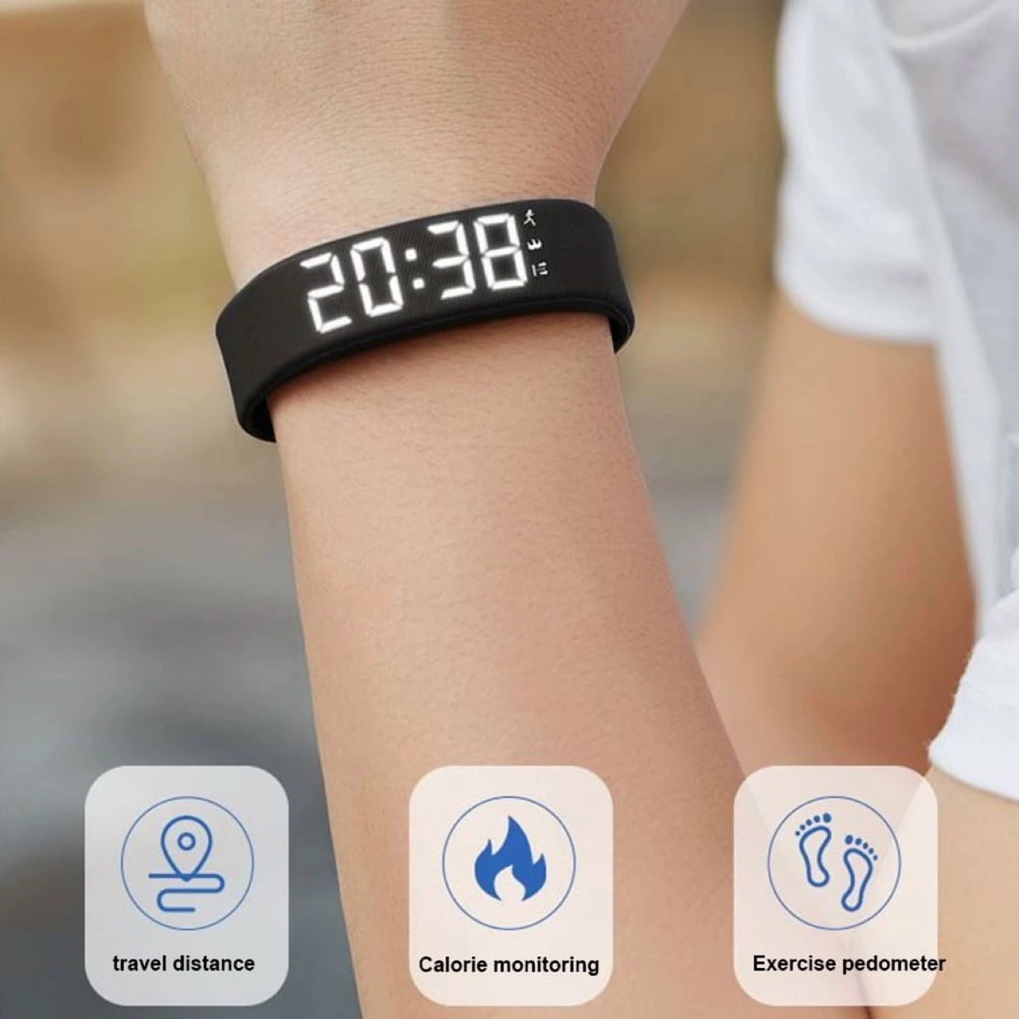 Smart Bracelet LED Digital Waterproof Smart Clock Smartband. - photo 2