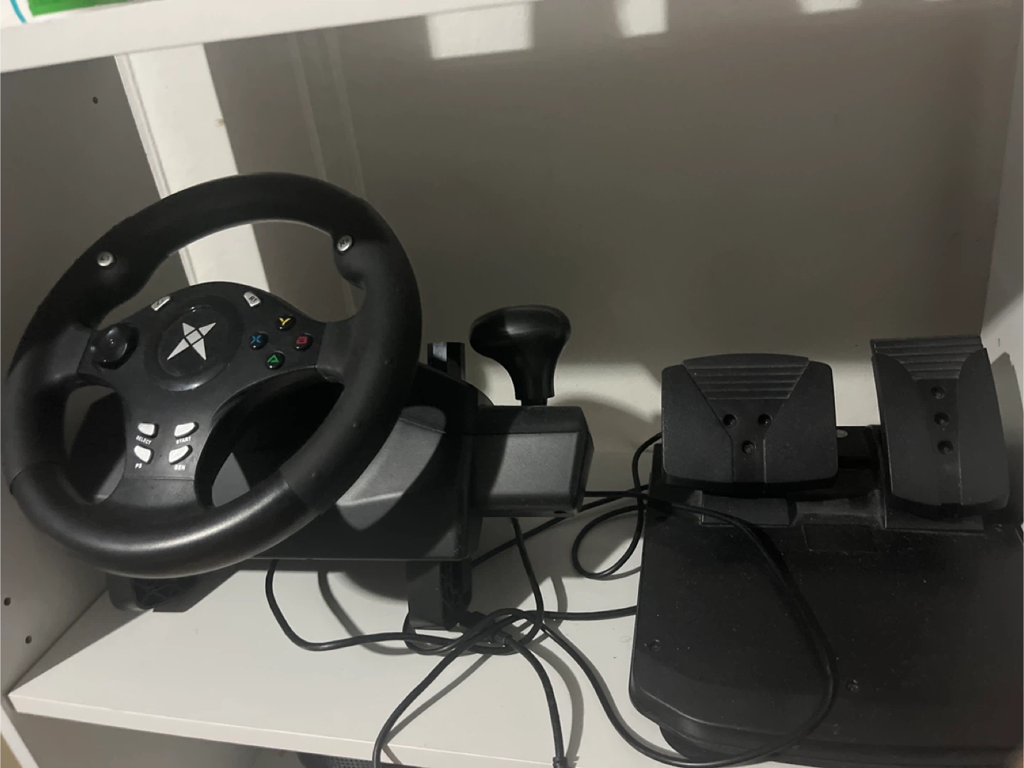 Wheel and pedals for gaming