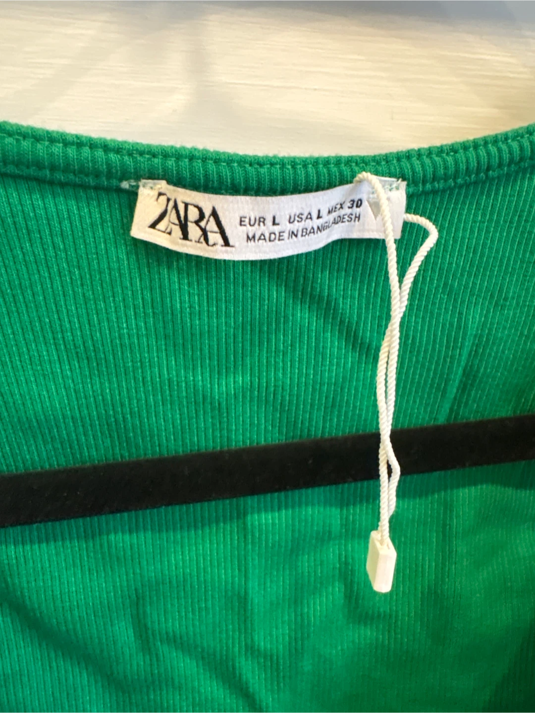 ZARA Green Ruched Crop Top - Size L - photo 3