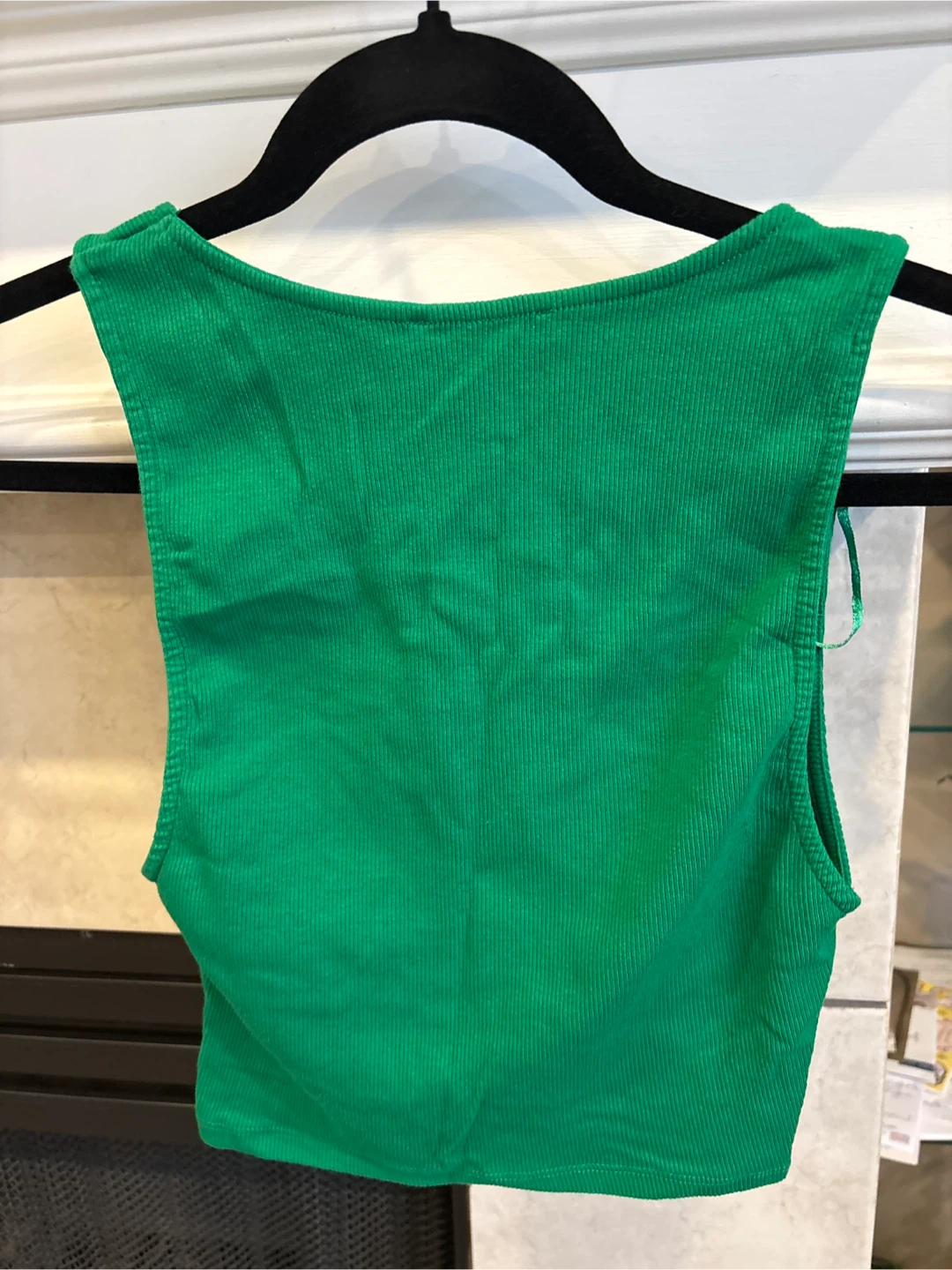 ZARA Green Ruched Crop Top - Size L - photo 5