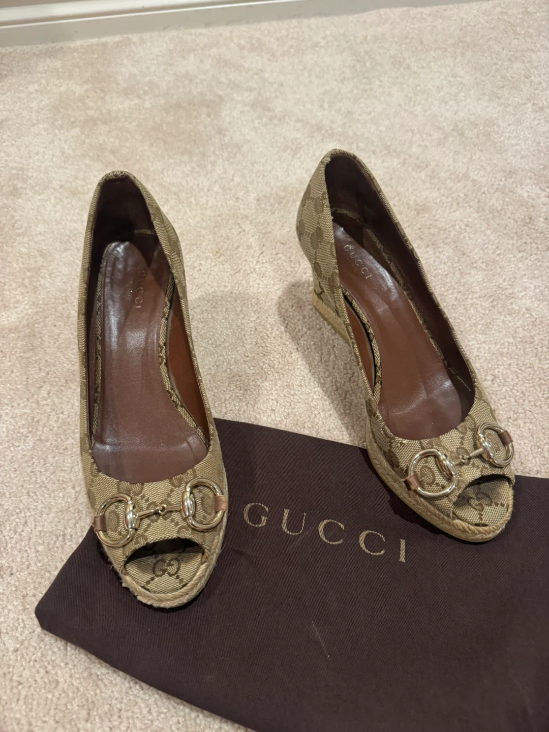 Gucci Wedge Espadrille Heels